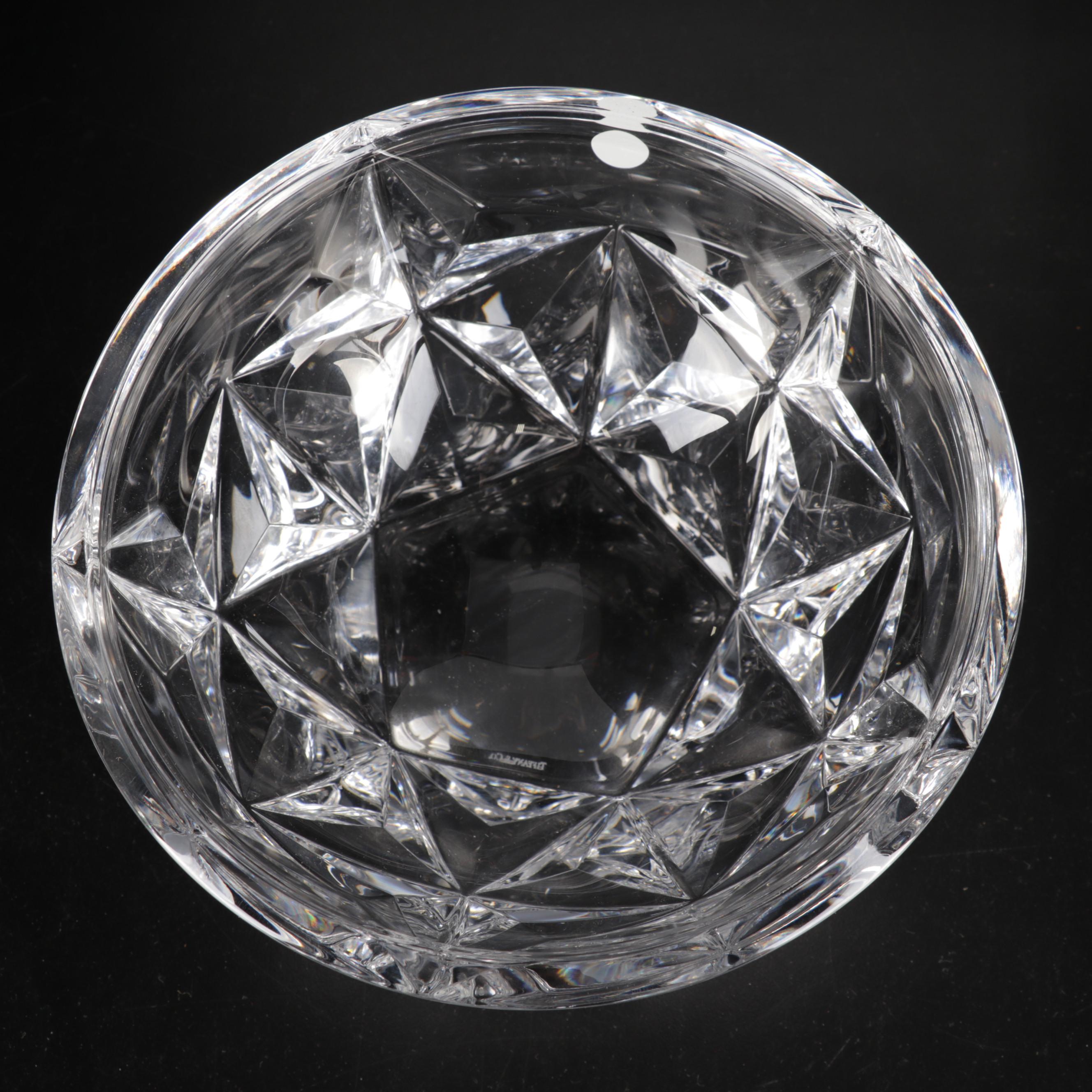 Tiffany & Co. Crystal "Stars" Bowl and Floral Pattern Bowl