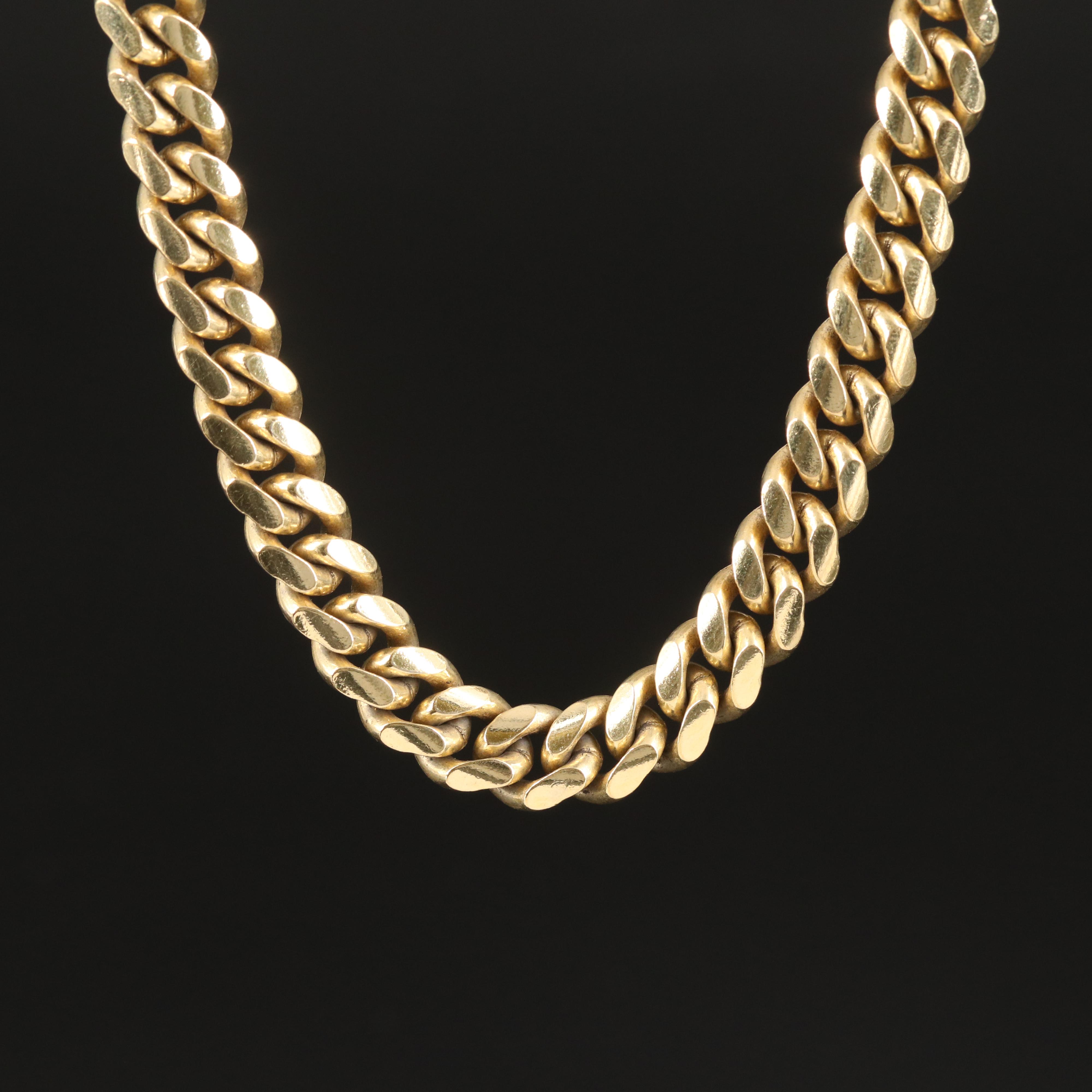 Curb Chain Necklace in Sterling