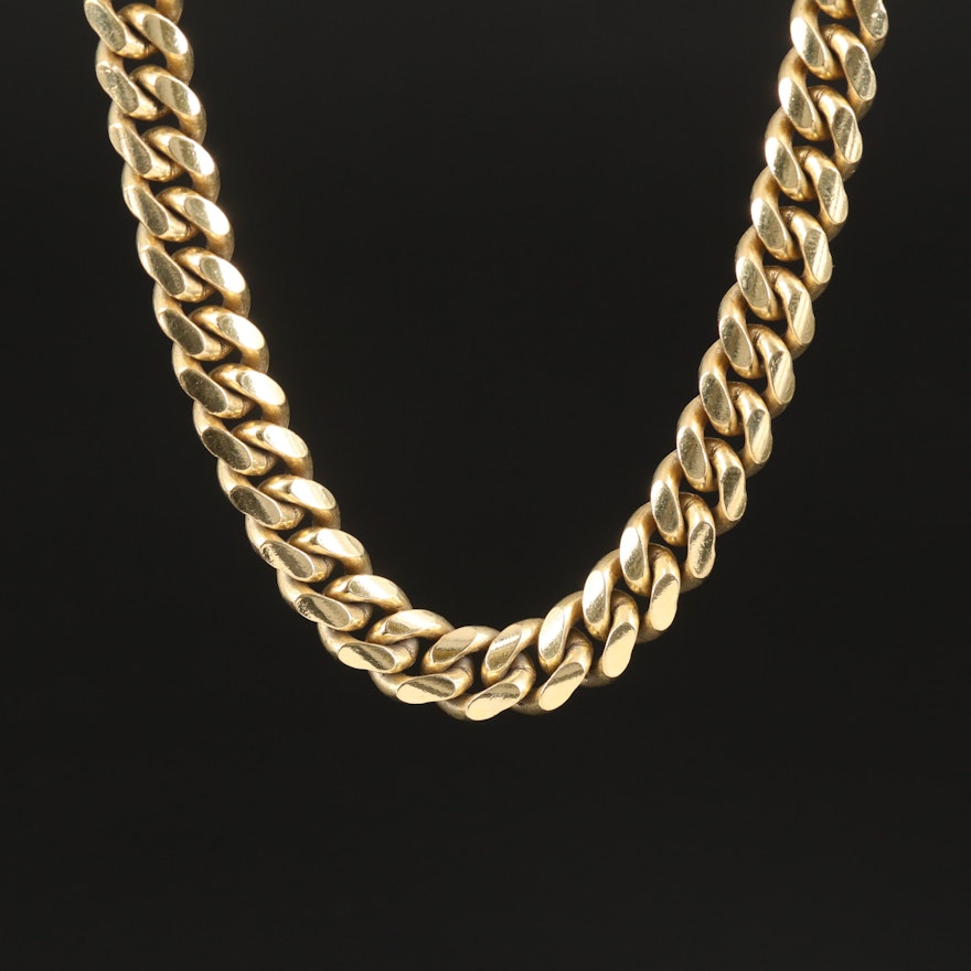 Curb Chain Necklace in Sterling