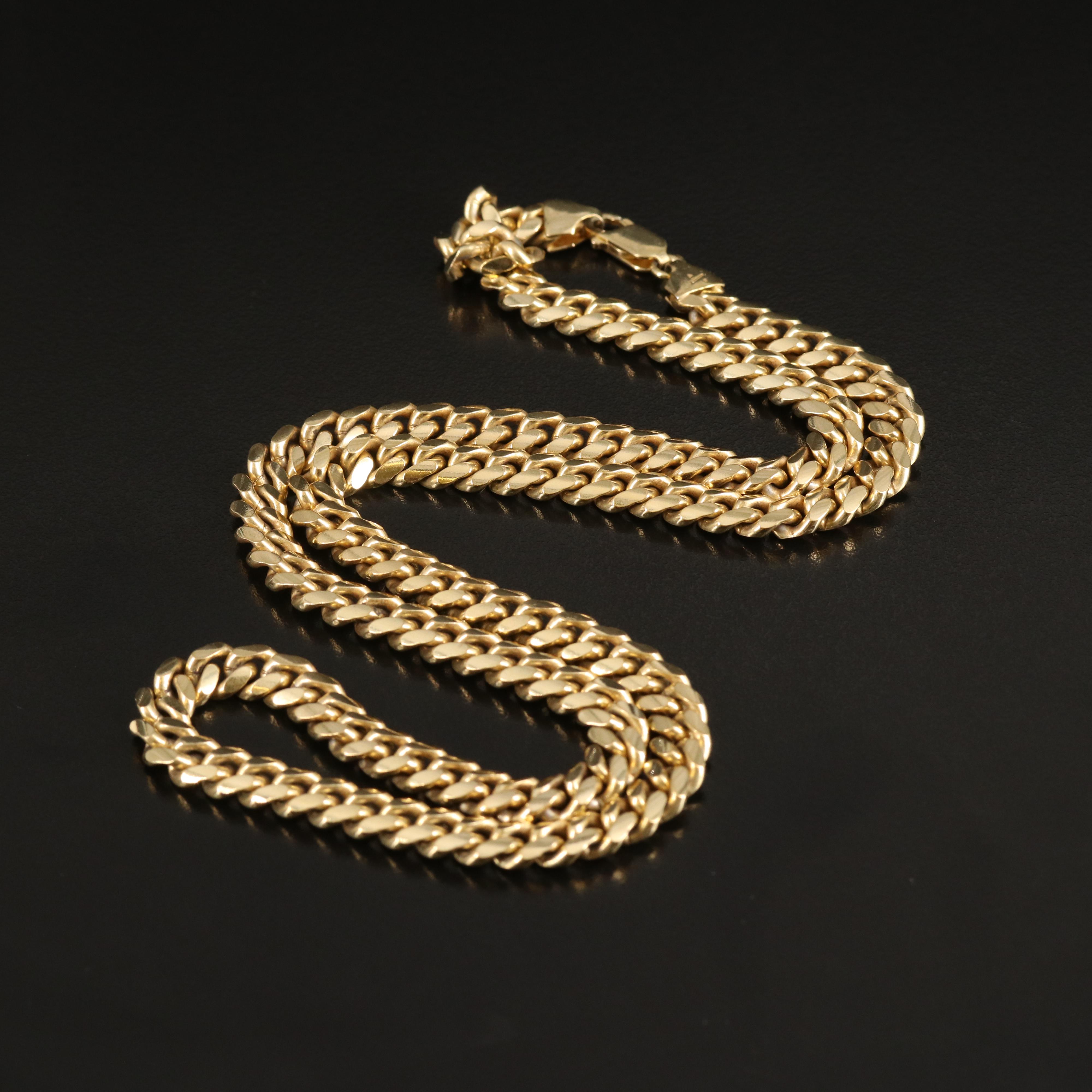 Curb Chain Necklace in Sterling