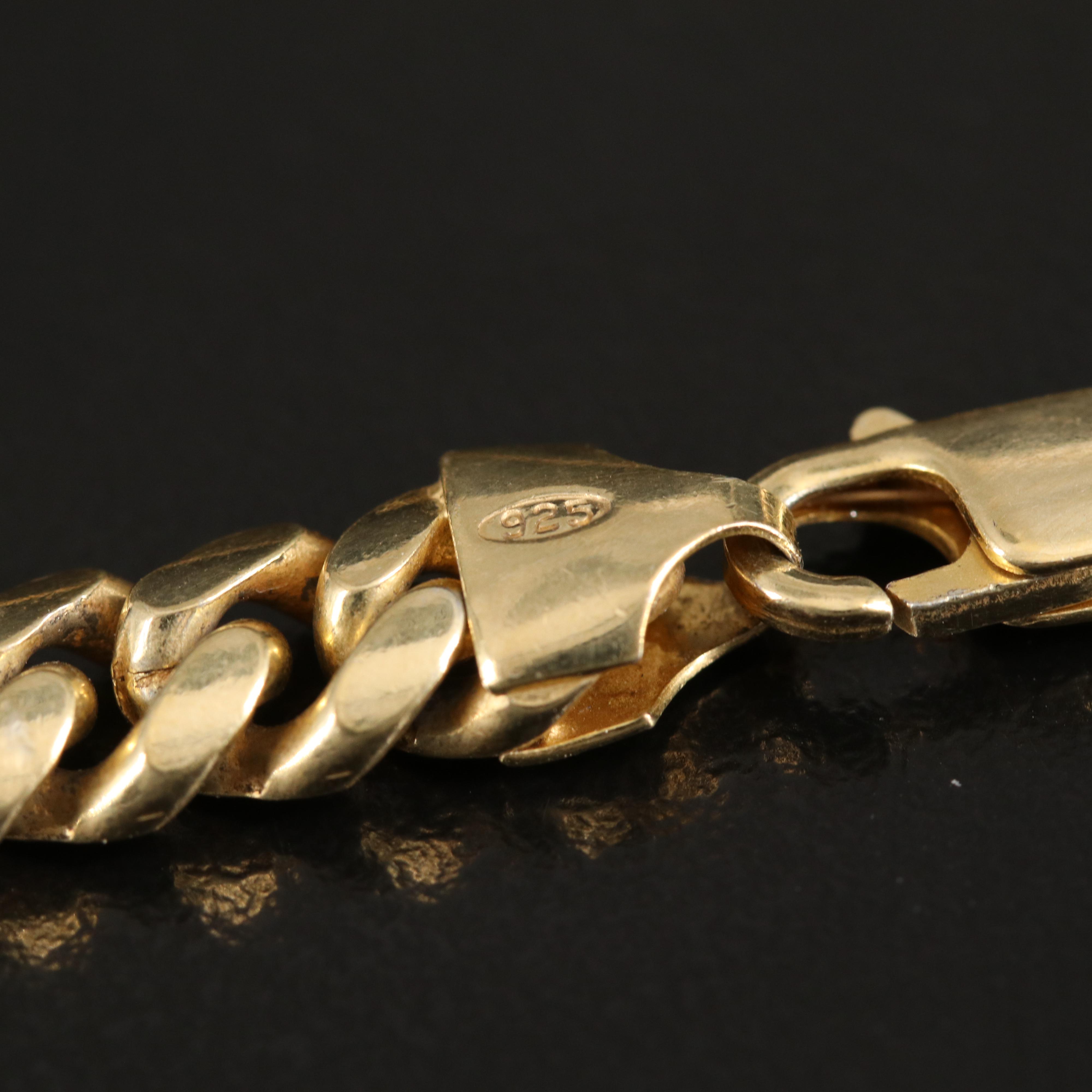 Curb Chain Necklace in Sterling