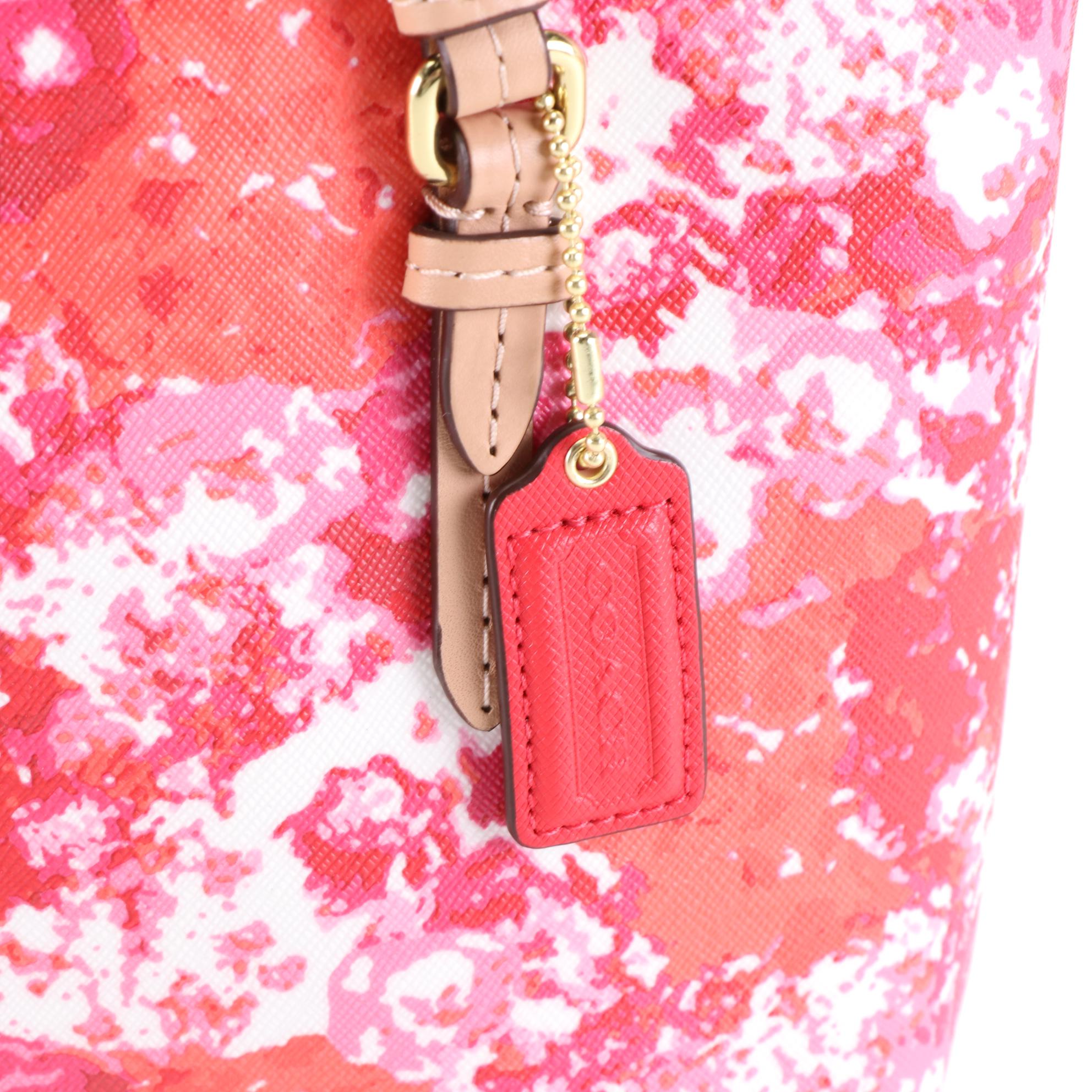 Coach Peyton Floral Coated Canvas Tote Bag