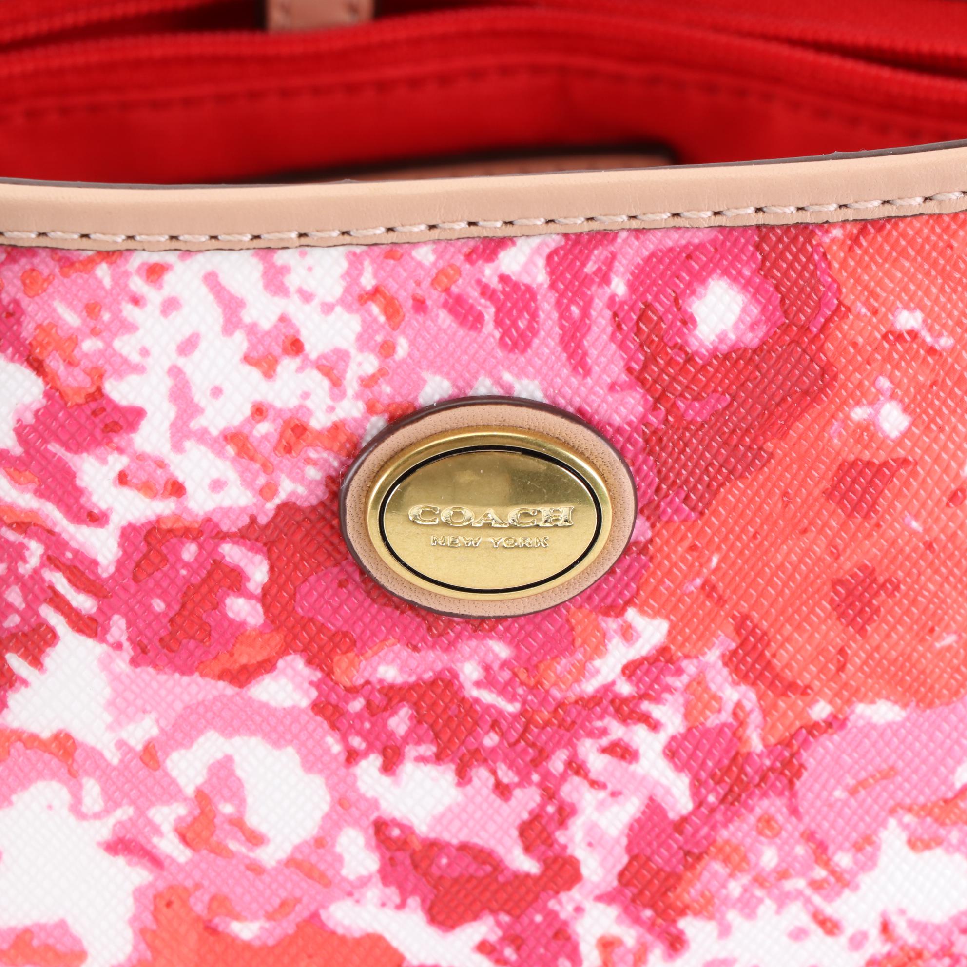 Coach Peyton Floral Coated Canvas Tote Bag