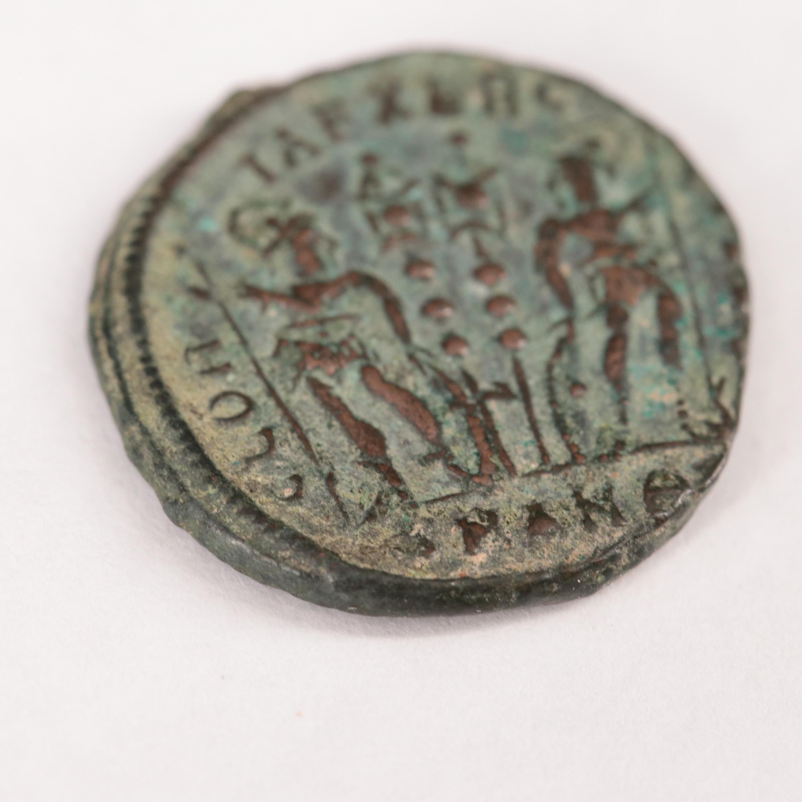 Ancient Roman Imperial Æ3 Coin of Constantine II, ca 317 AD