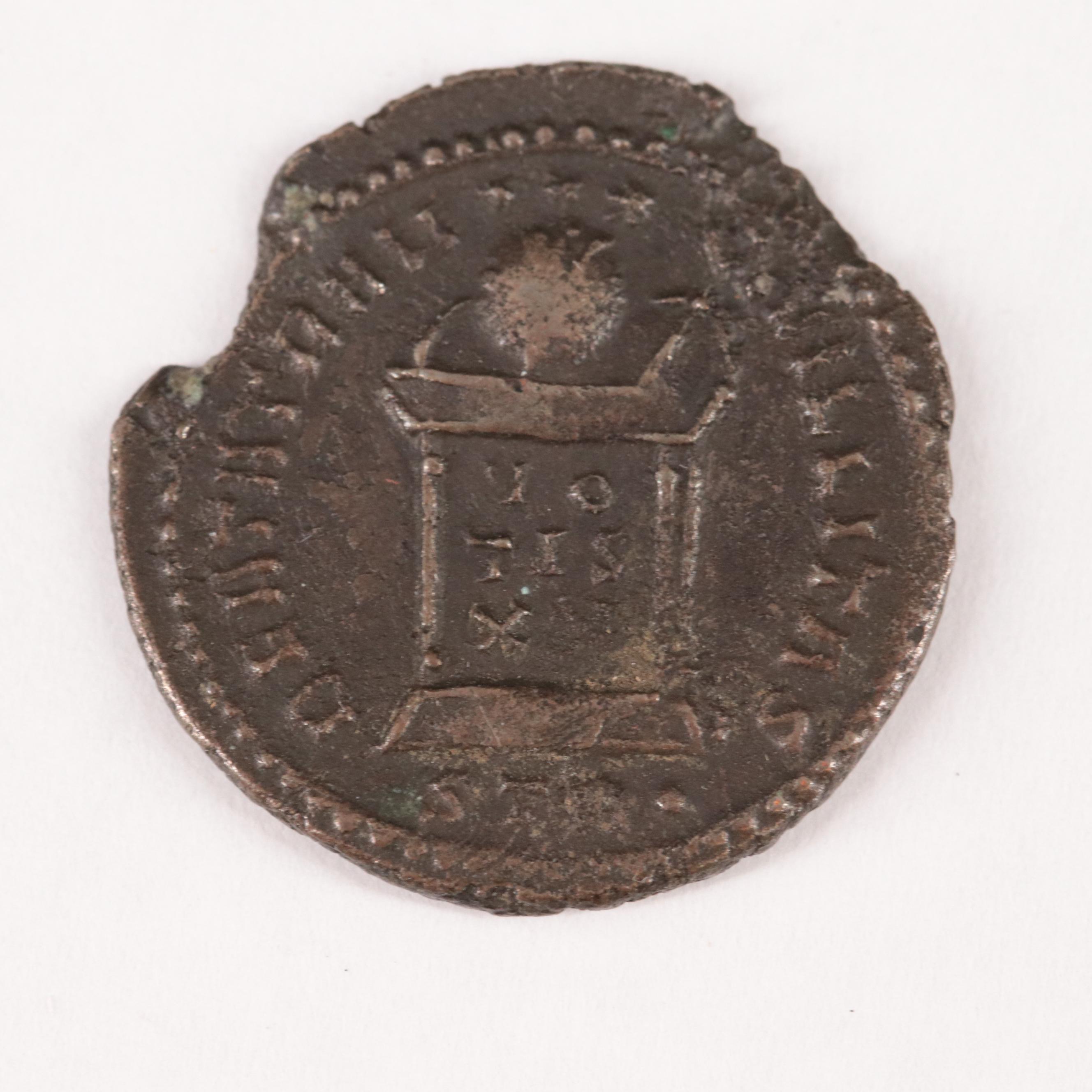 Ancient Roman Imperial Æ3 Coin of Crispus, ca. 326 AD