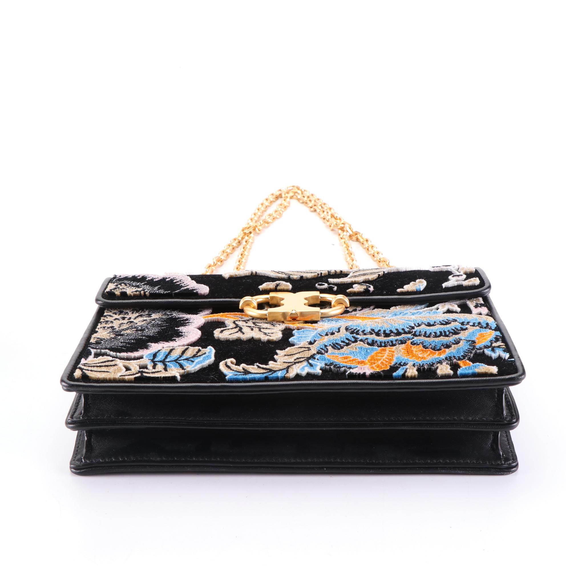 Tory Burch Floral Tapestry Shoulder Bag