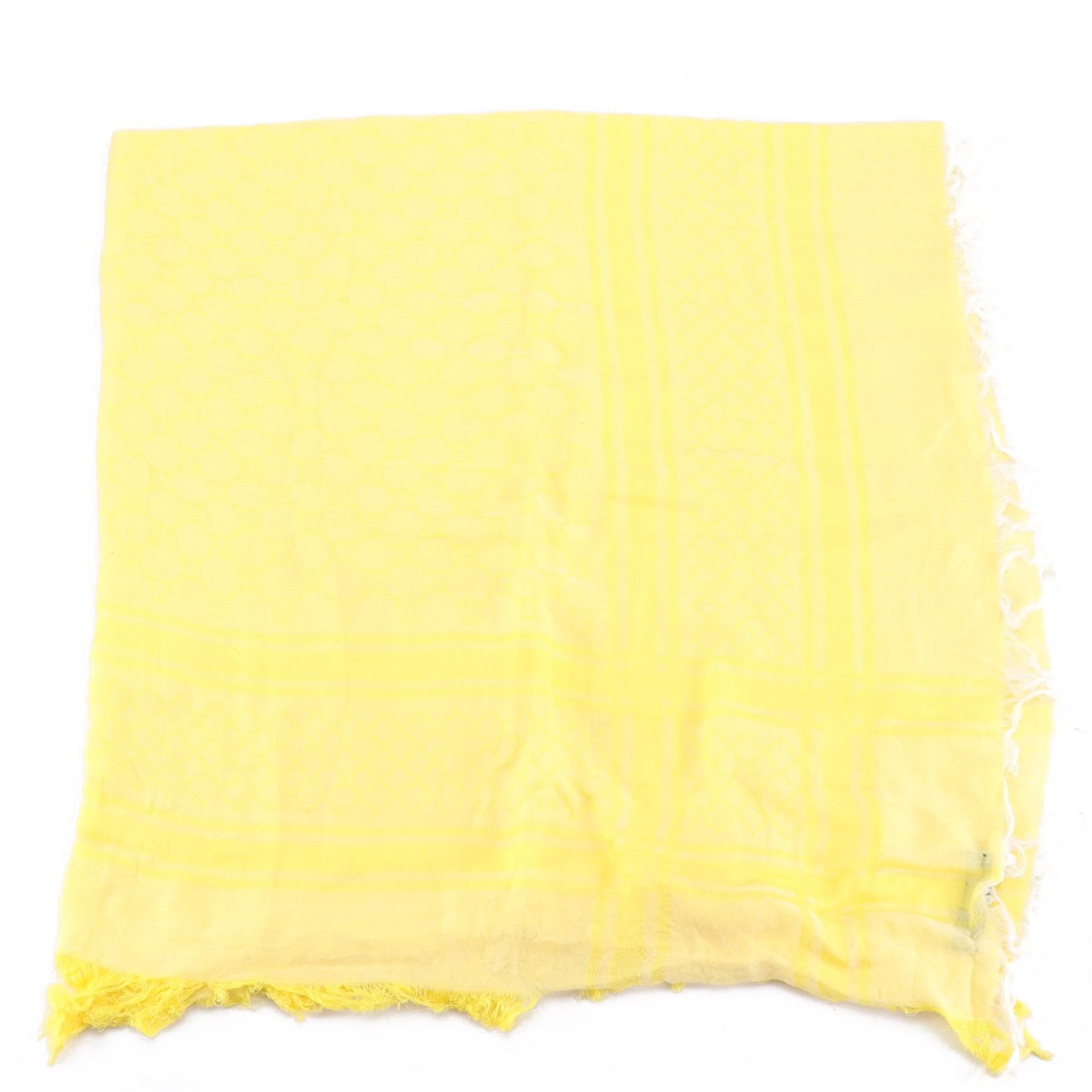 Gucci GG Woven Fringe Scarf