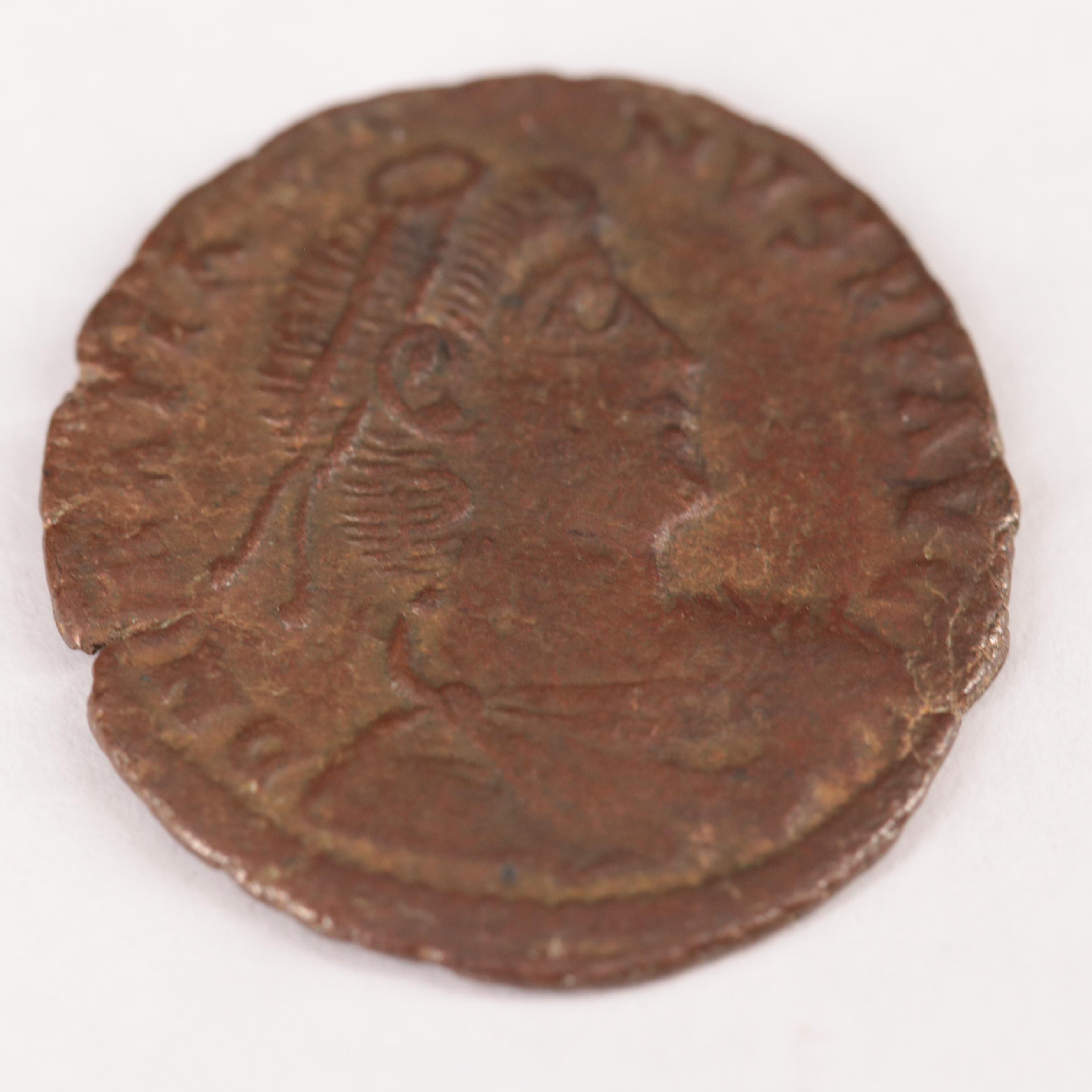 Ancient Roman Imperial Follis of Gratian, ca. 383 AD