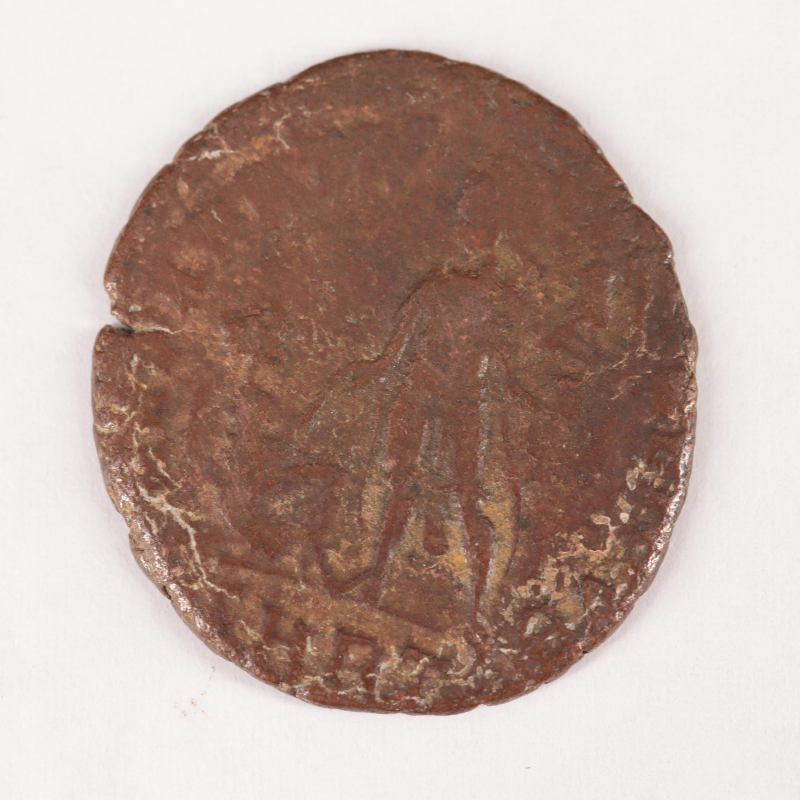 Ancient Roman Imperial Follis of Gratian, ca. 383 AD