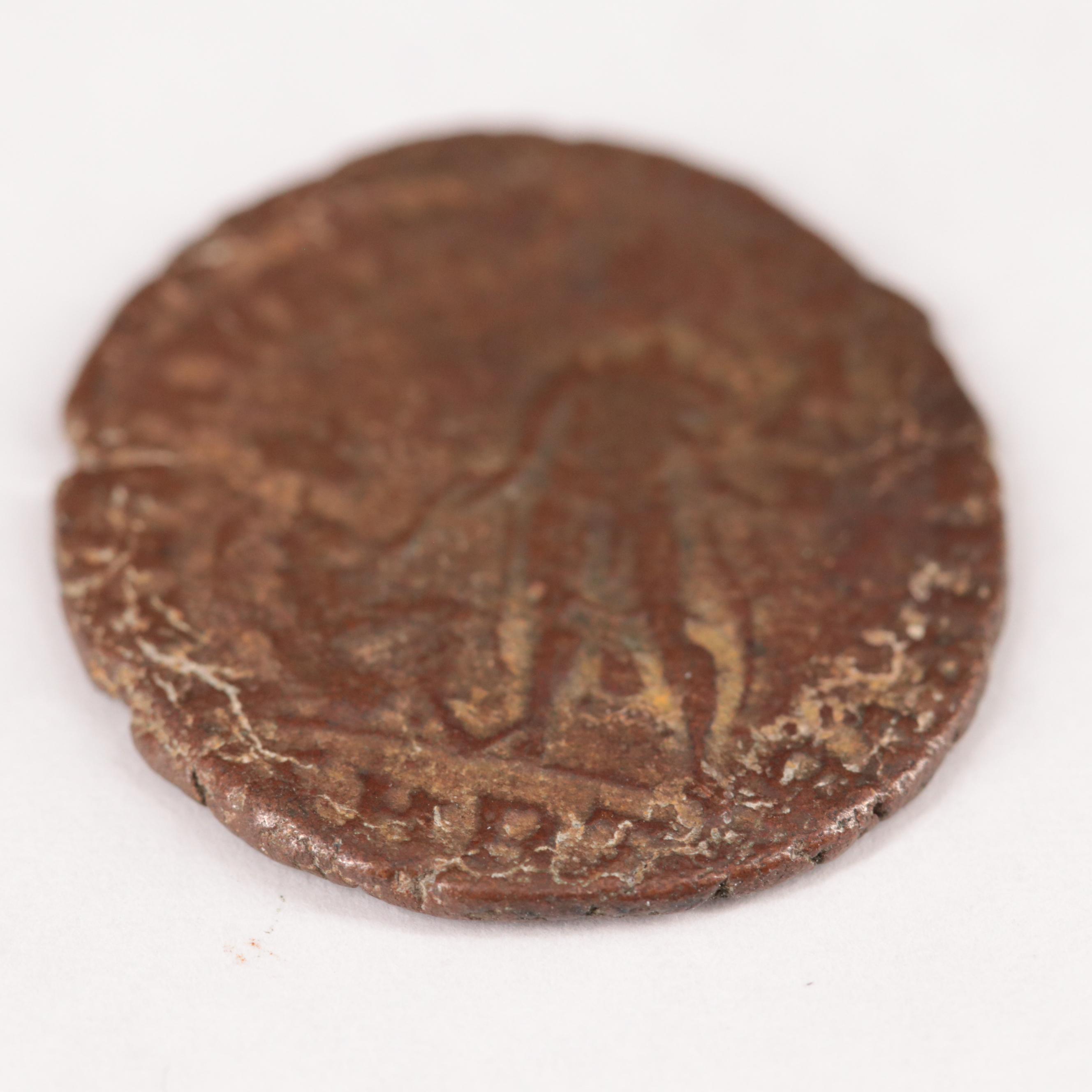 Ancient Roman Imperial Follis of Gratian, ca. 383 AD