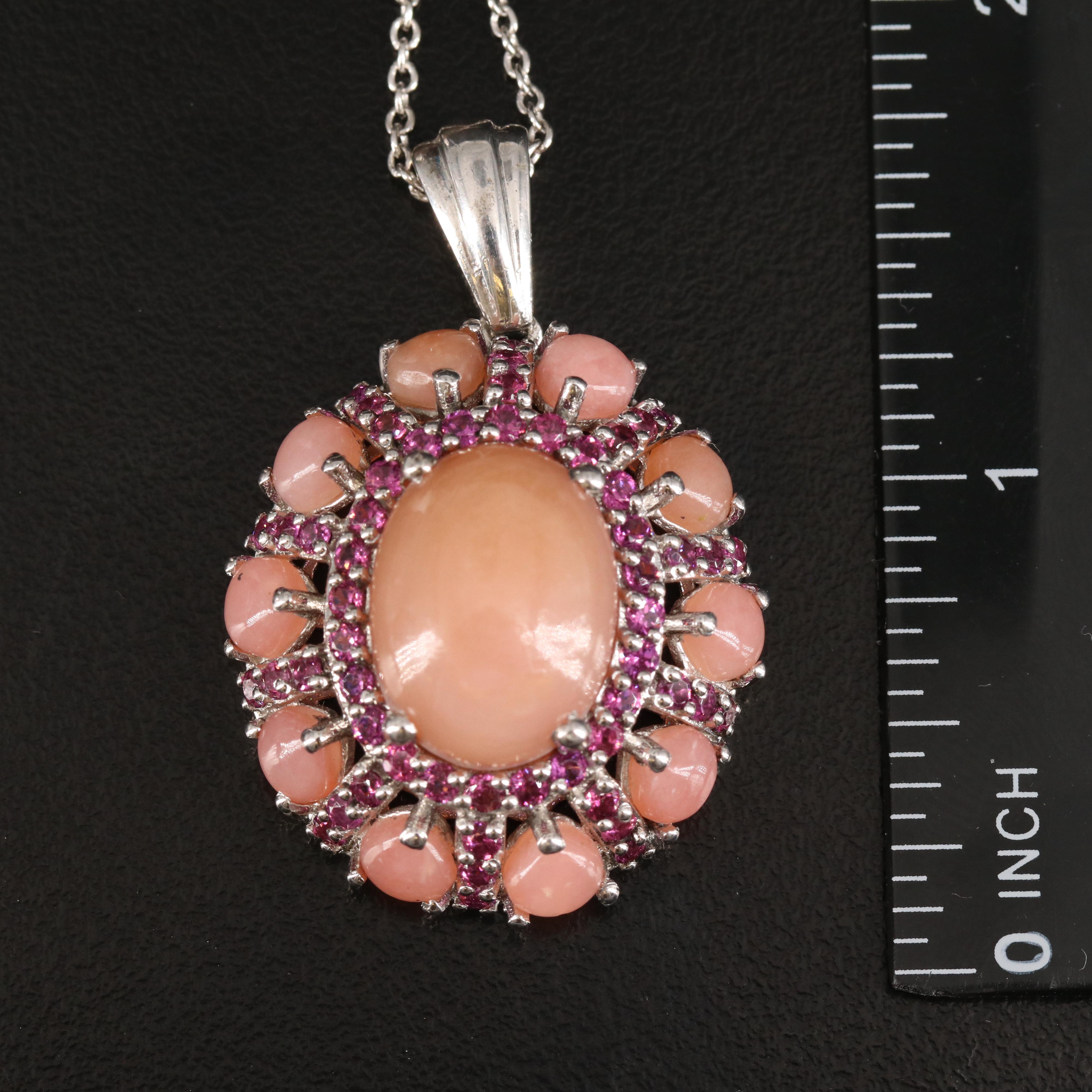 Opal and Garnet Featured in Sterling Jewelry Assortment