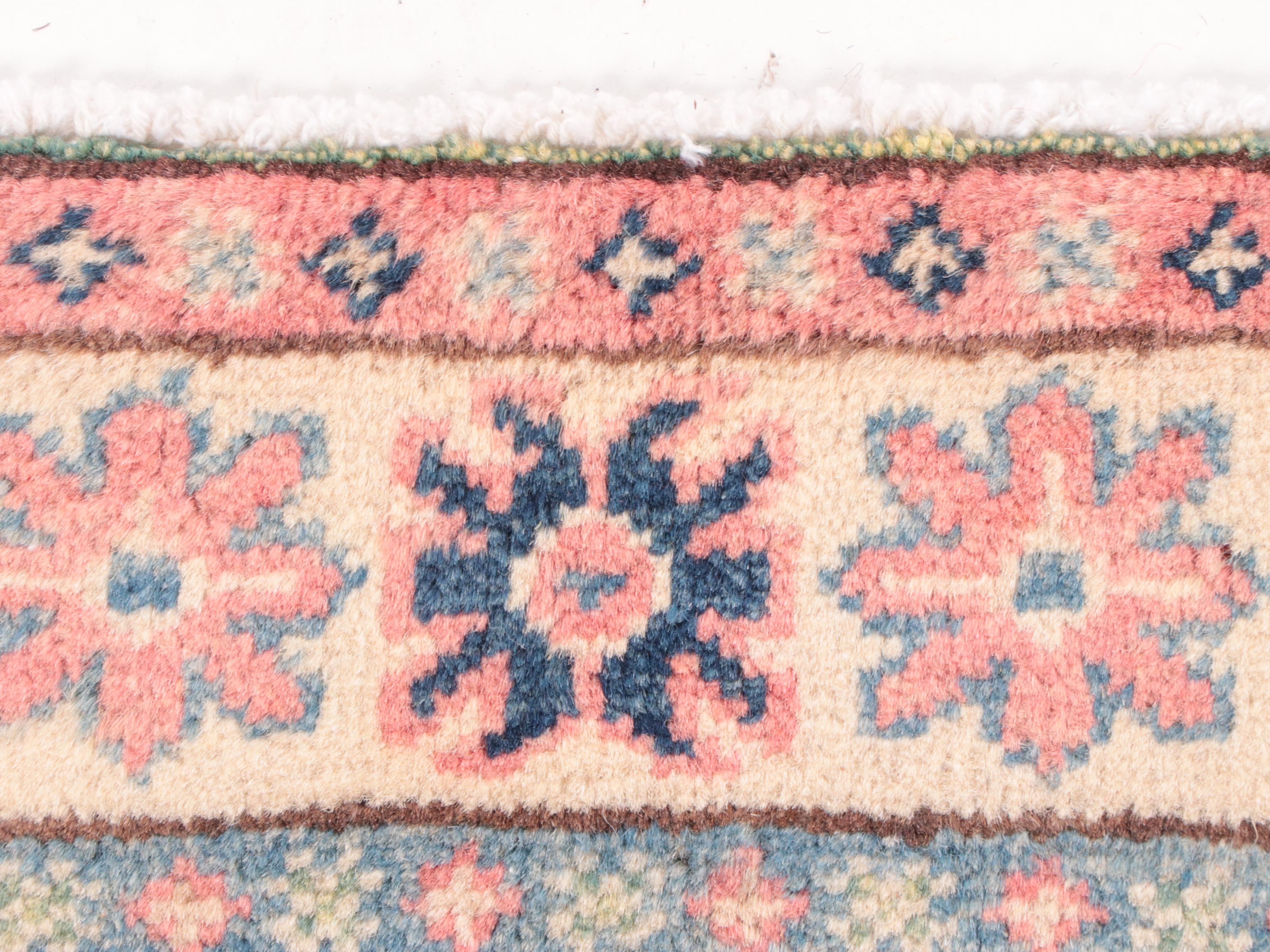 2'7 x 4' Hand-Knotted Pakistan Kazak-Style Accent Rug