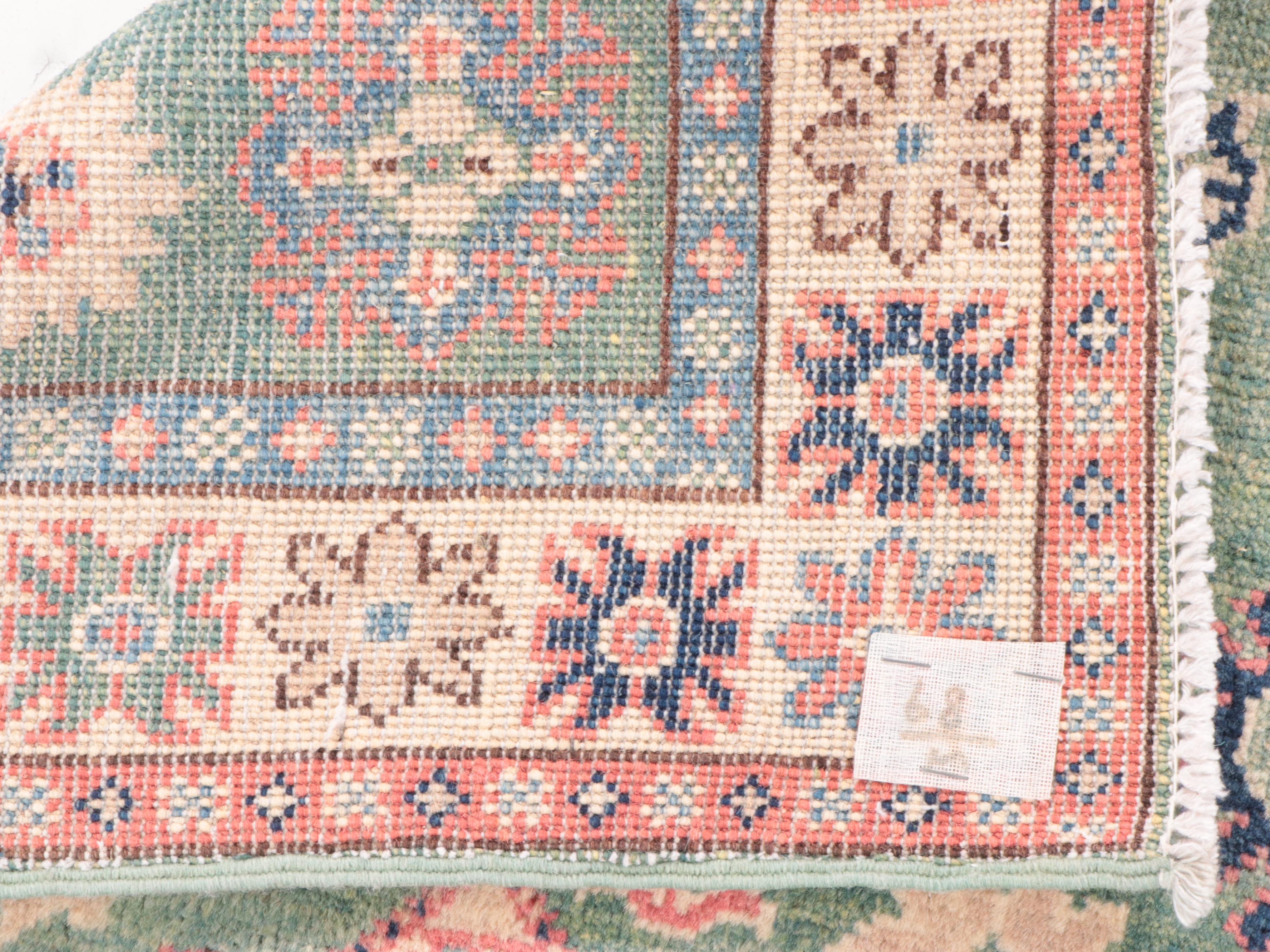 2'7 x 4' Hand-Knotted Pakistan Kazak-Style Accent Rug