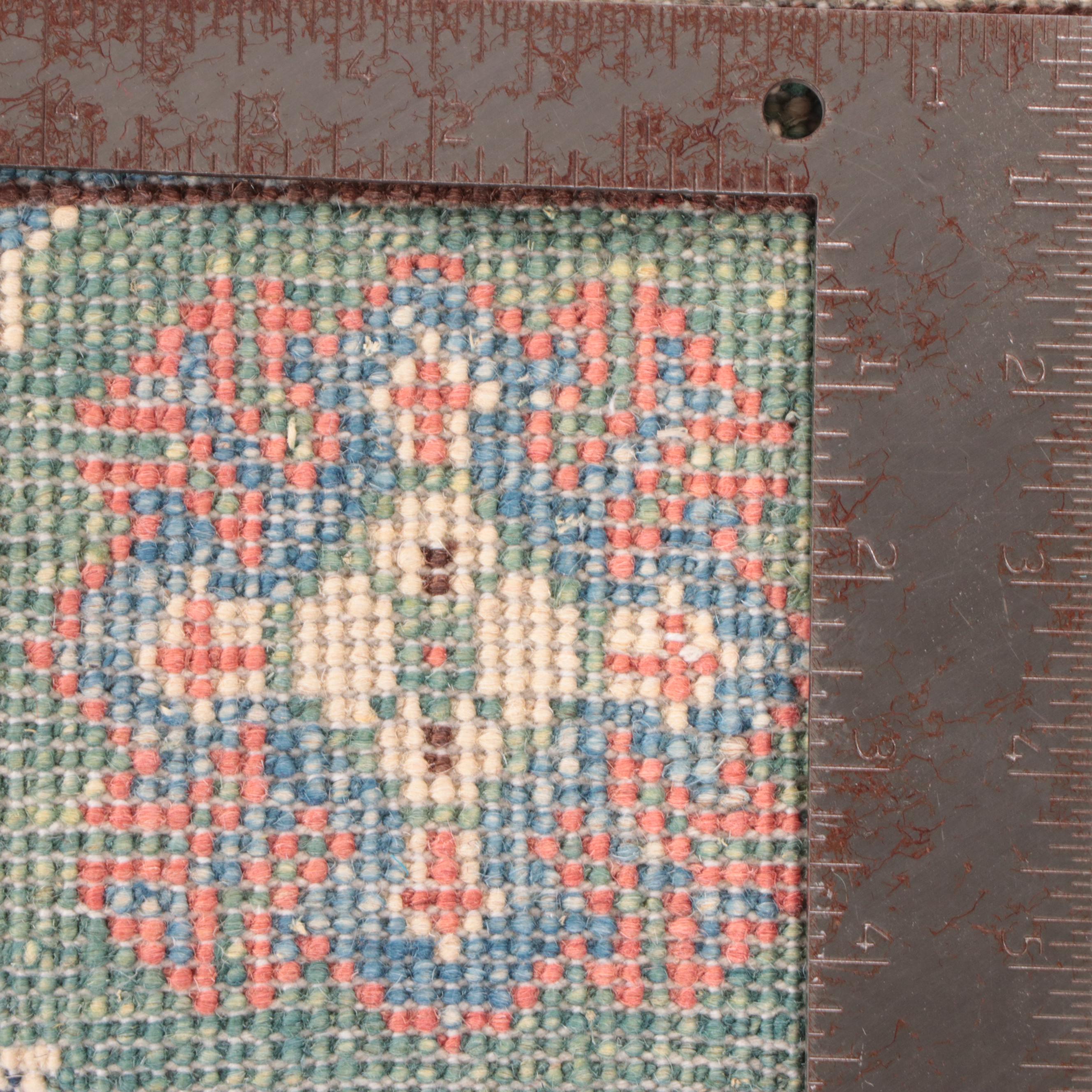 2'7 x 4' Hand-Knotted Pakistan Kazak-Style Accent Rug