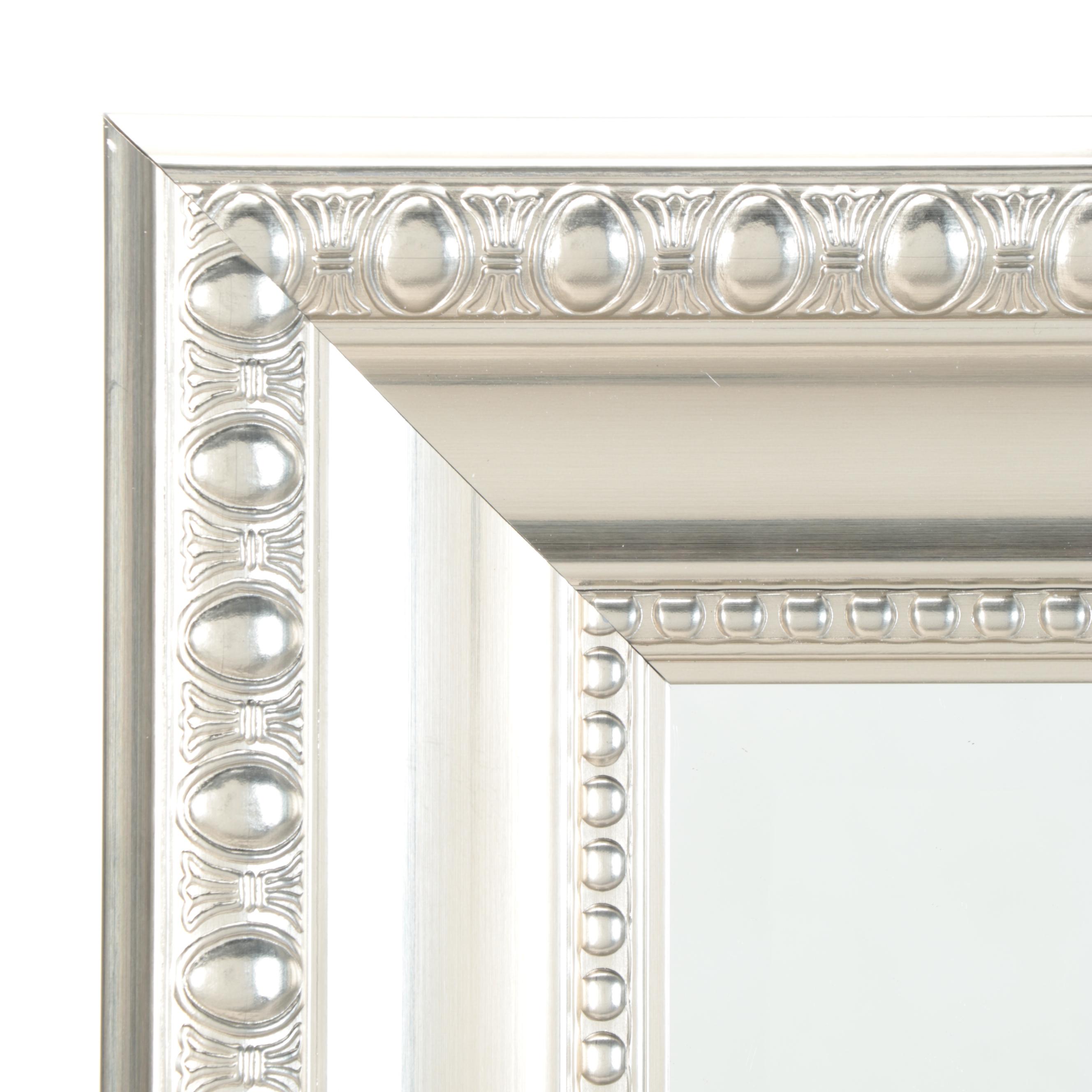 Surface Mount Mirror Medicine Cabinet with Brushed Nickel Finish Aluminum Frame