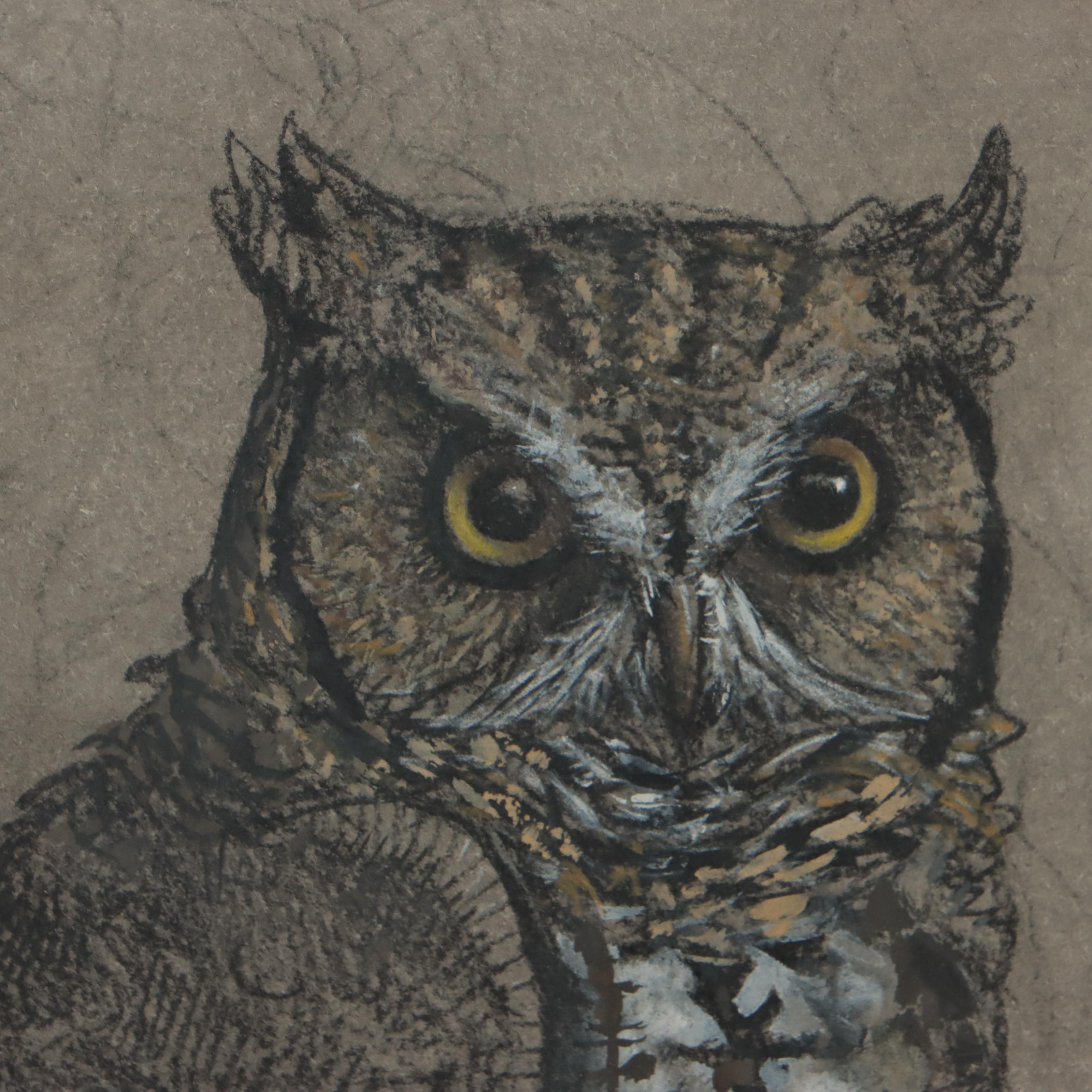 Watercolor Painting of Owl