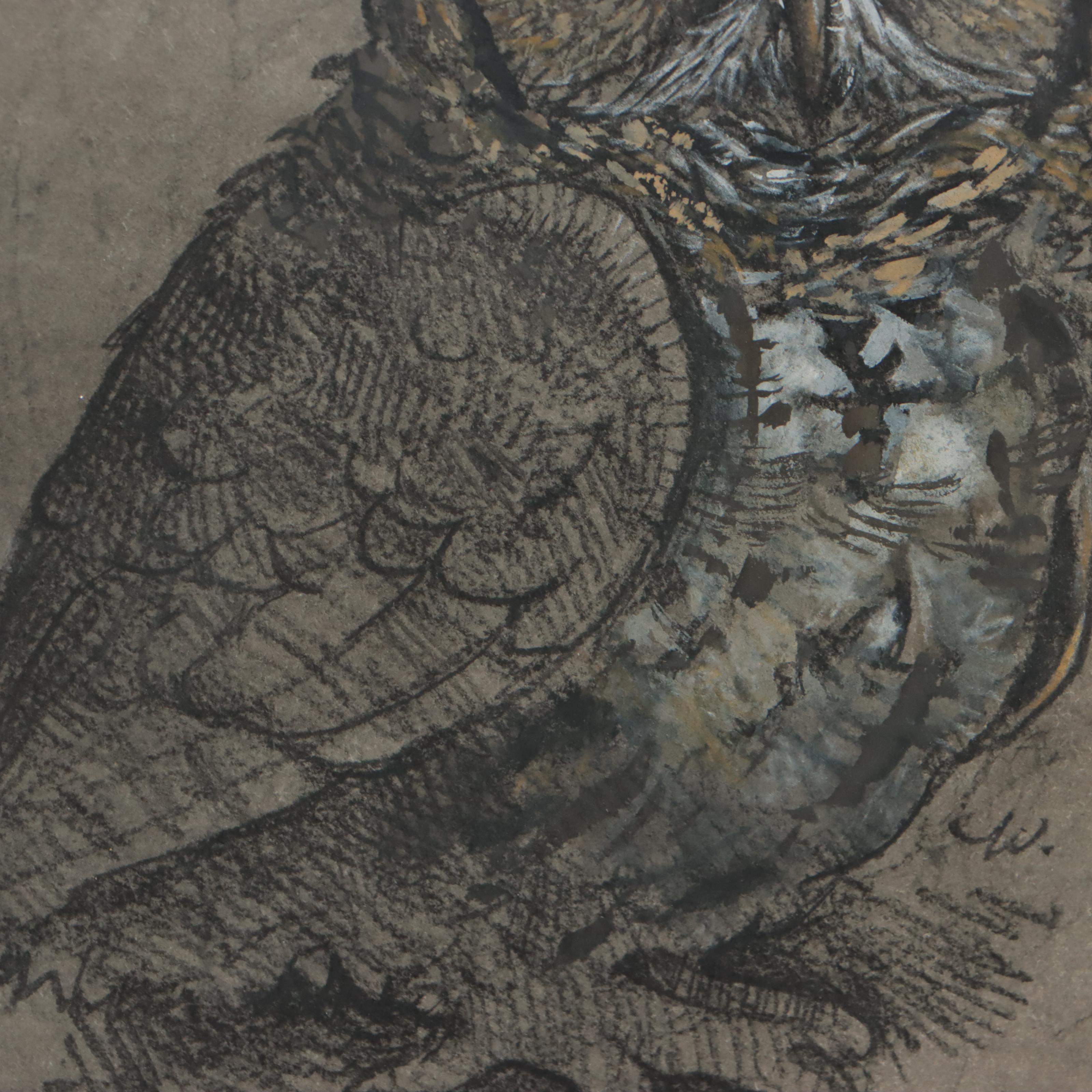 Watercolor Painting of Owl