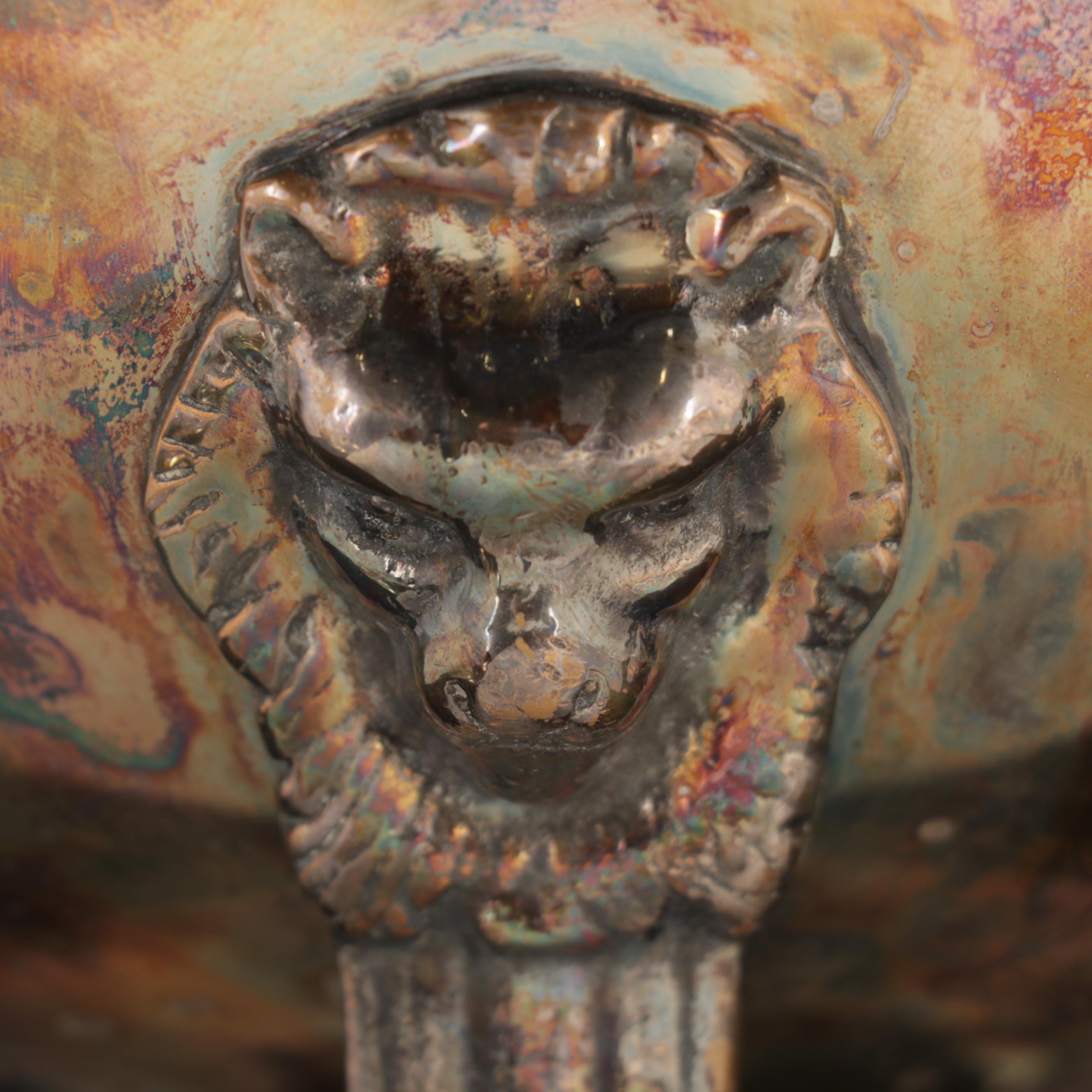 Silver Plate Claw Foot Sterno Samovar, 20th Century