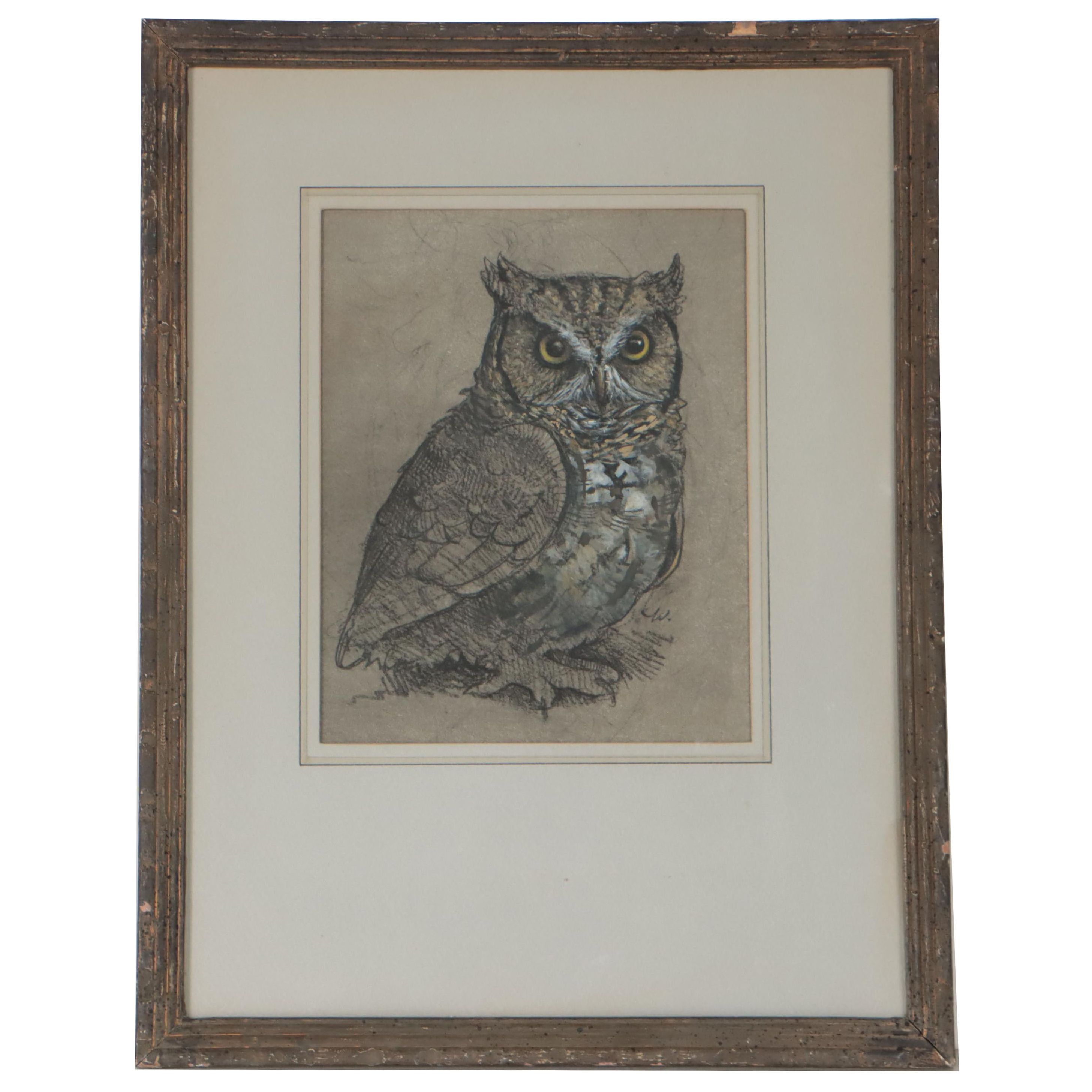 Watercolor Painting of Owl