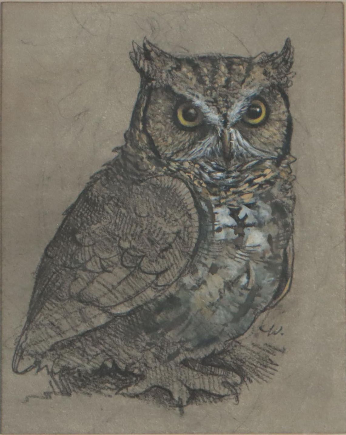 Watercolor Painting of Owl