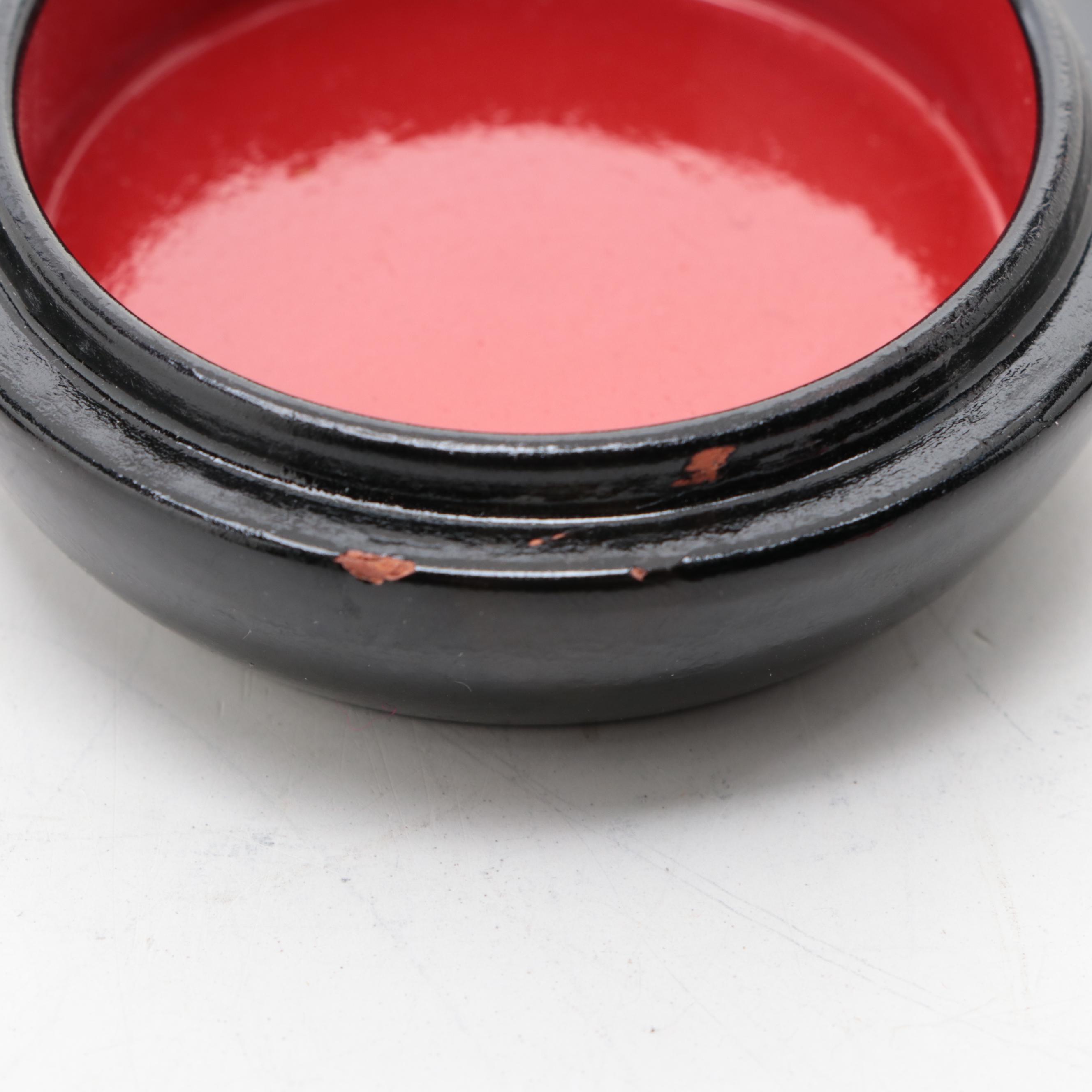 Russian "Lynx", "Peacock" and "Dog" Hand-Painted Lacquer Boxes