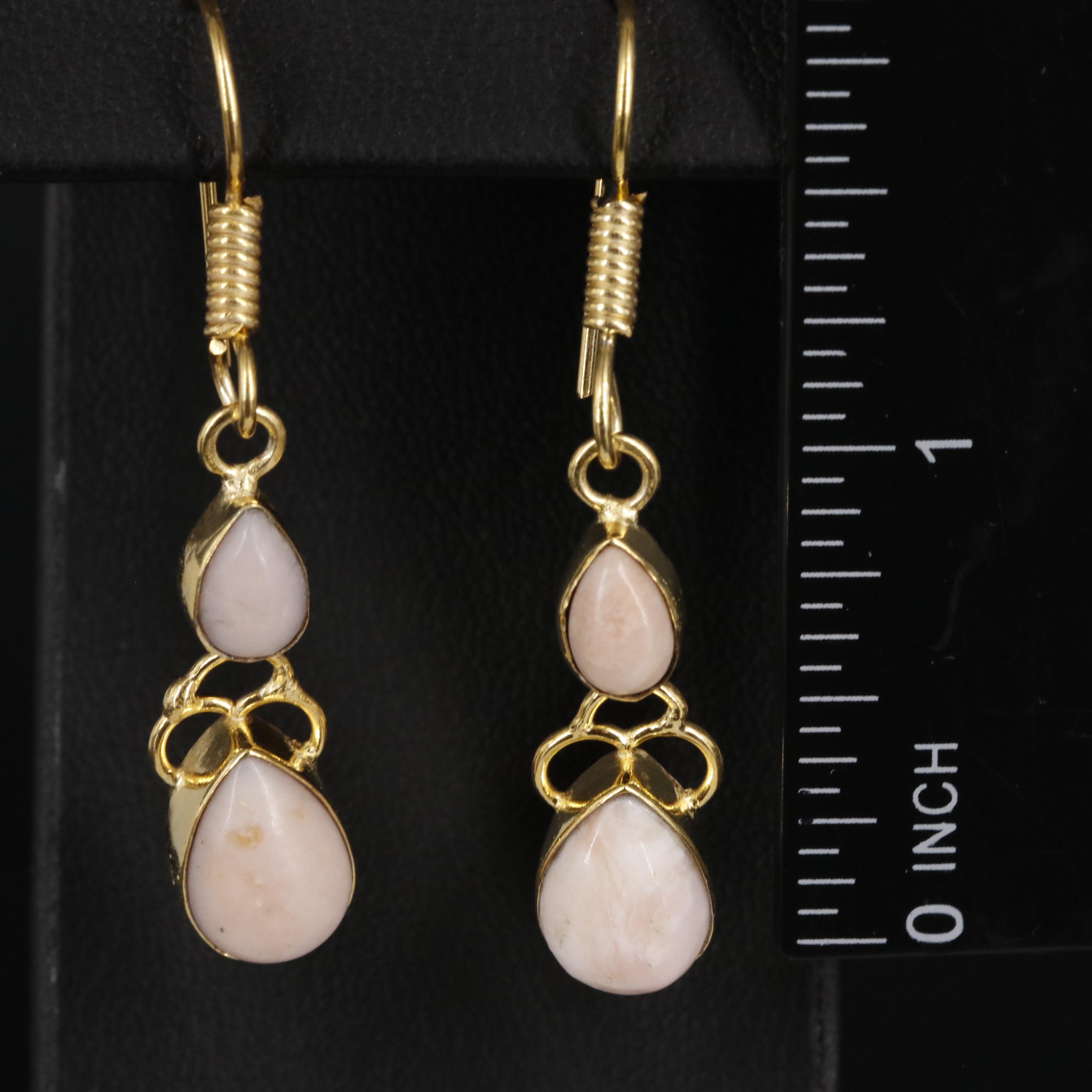 Gemstone Dangle Earrings