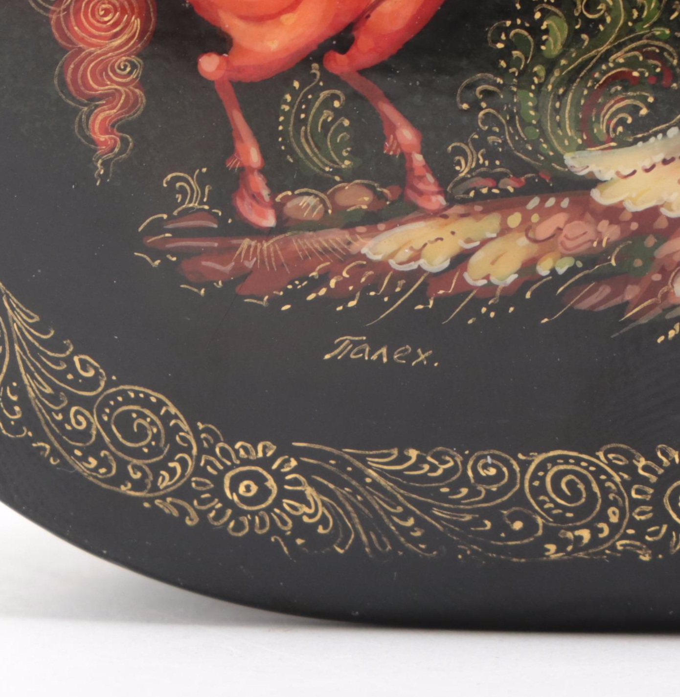 Russian "Deer Hunting" and Other Hand-Painted Lacquer Boxes
