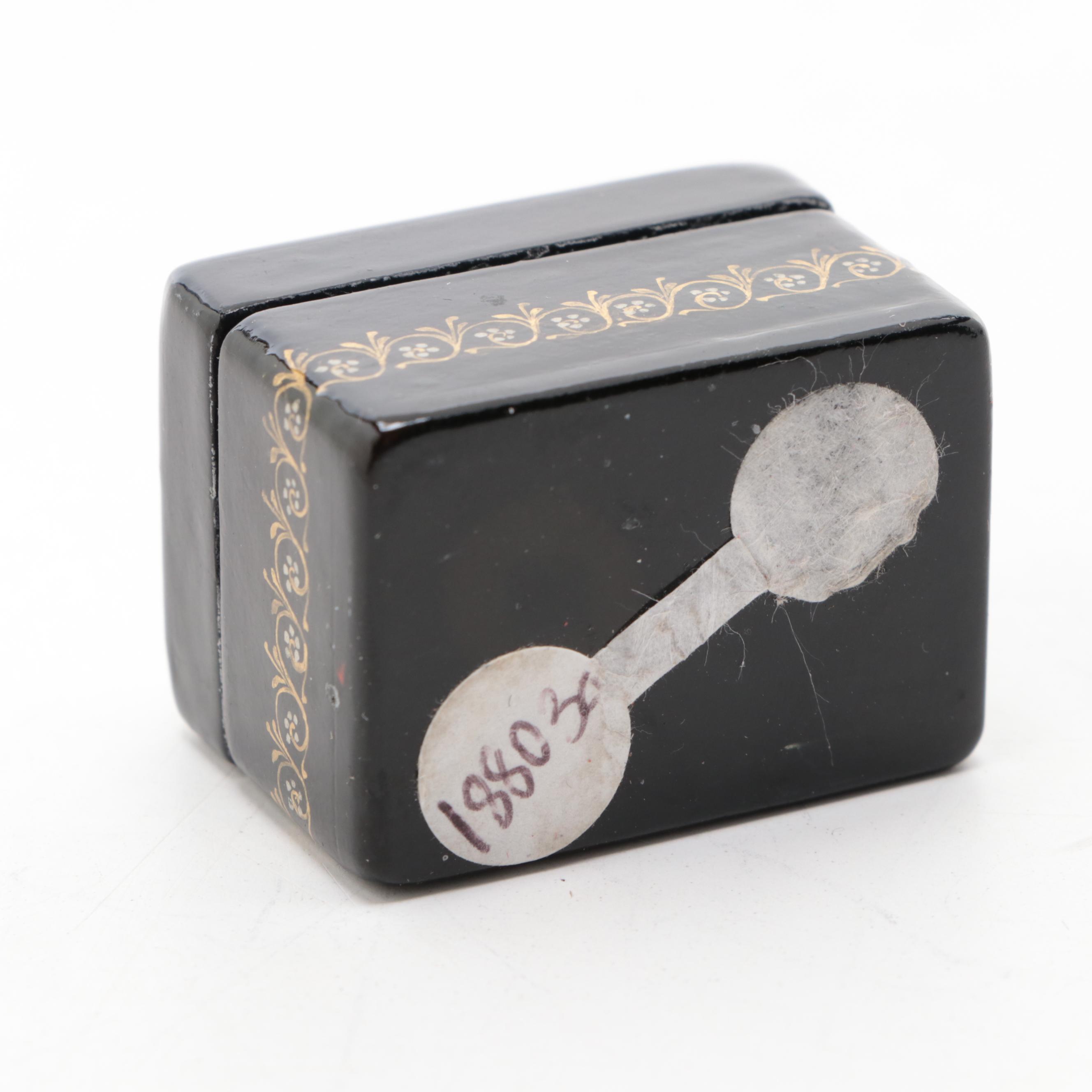 Russian "Deer Hunting" and Other Hand-Painted Lacquer Boxes