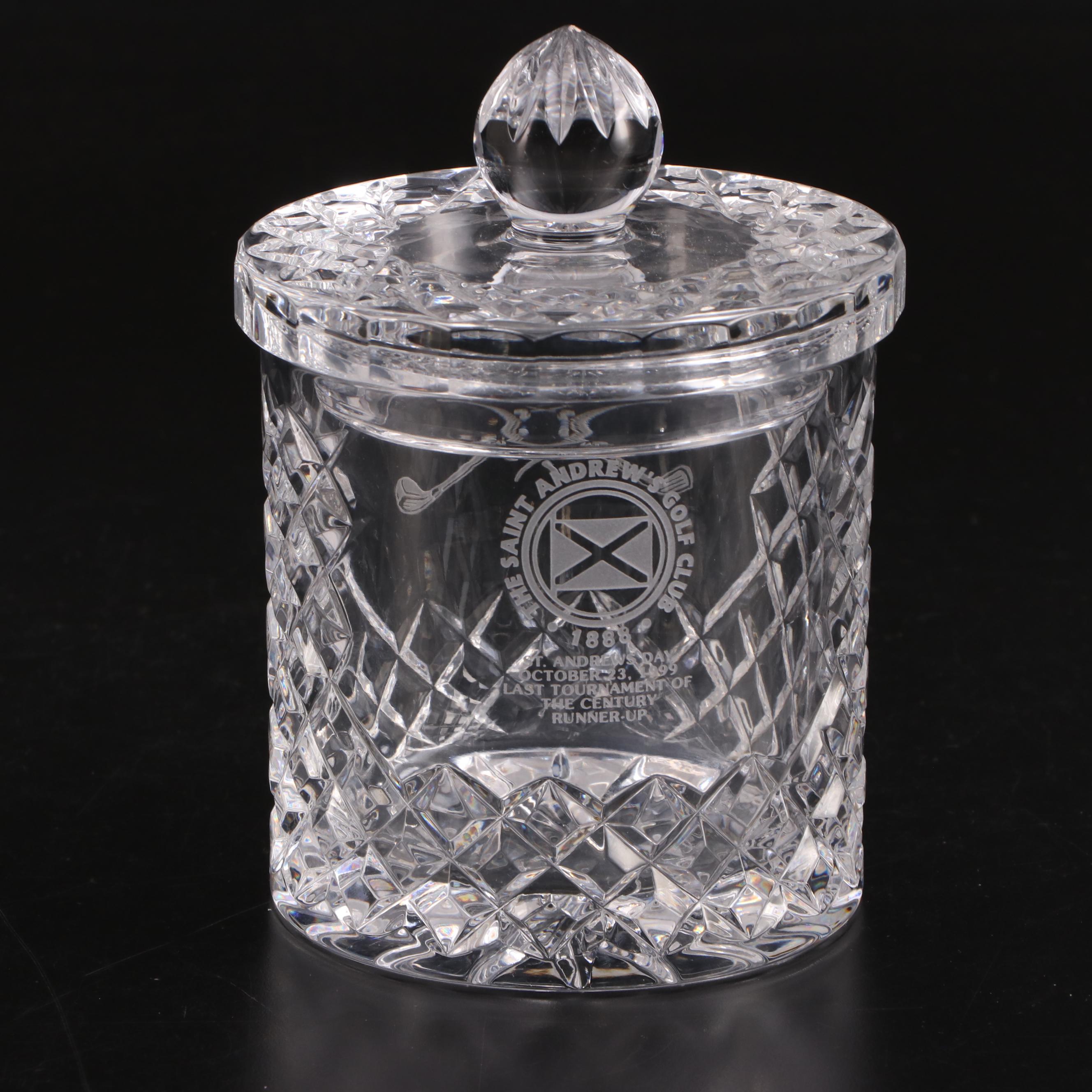 Stuart Crystal Royal Wedding Commemorative and Other Decanter and Biscuit Barrel
