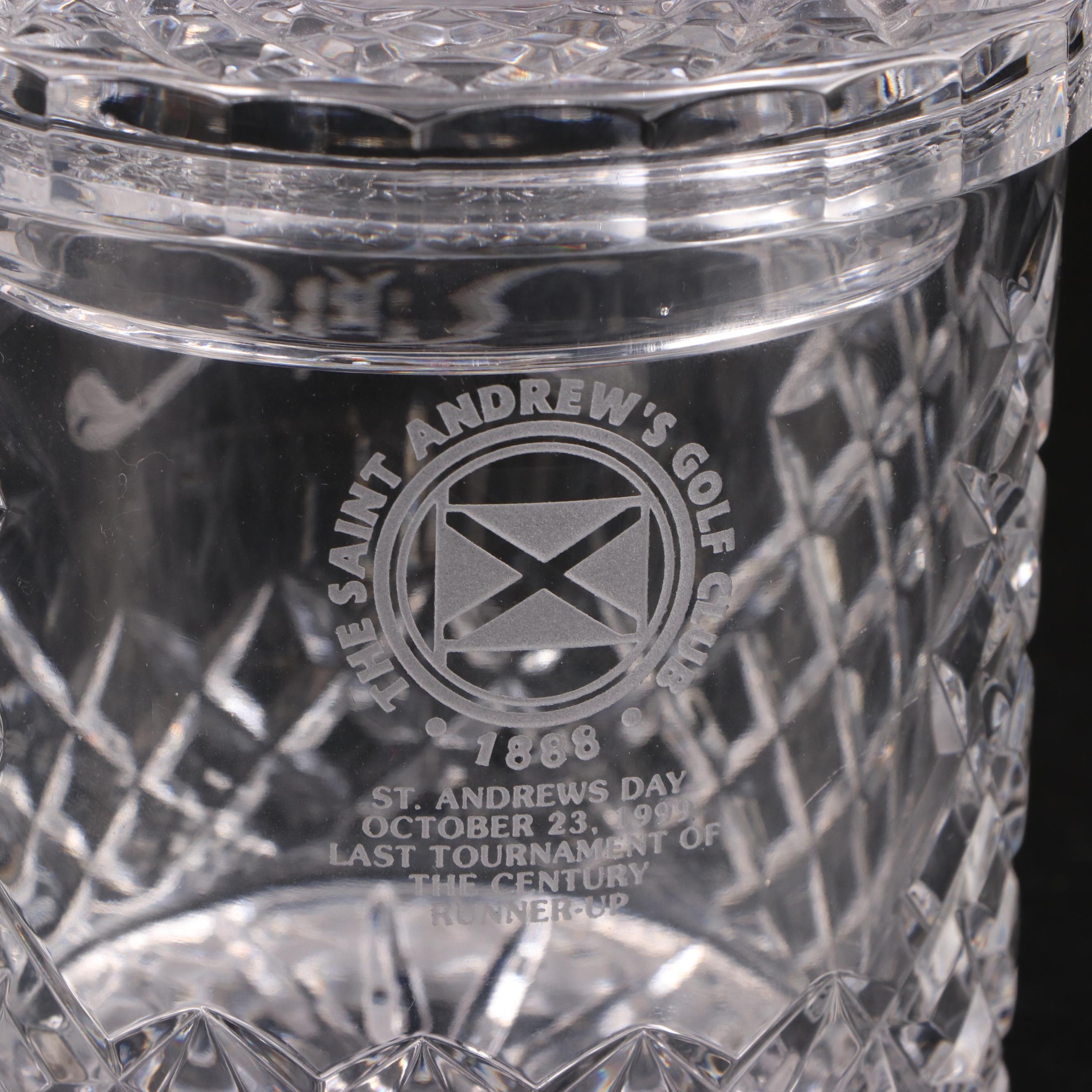 Stuart Crystal Royal Wedding Commemorative and Other Decanter and Biscuit Barrel