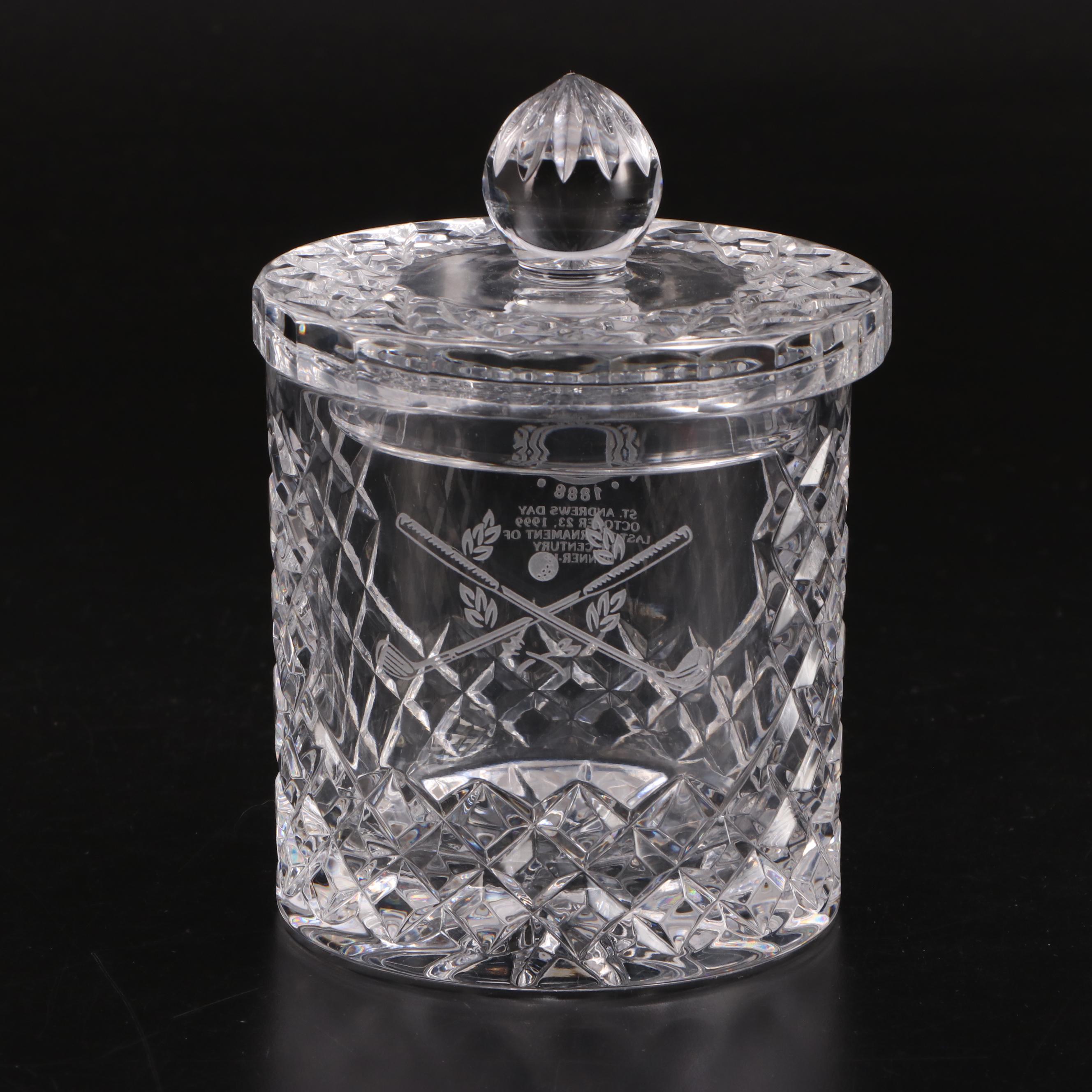 Stuart Crystal Royal Wedding Commemorative and Other Decanter and Biscuit Barrel