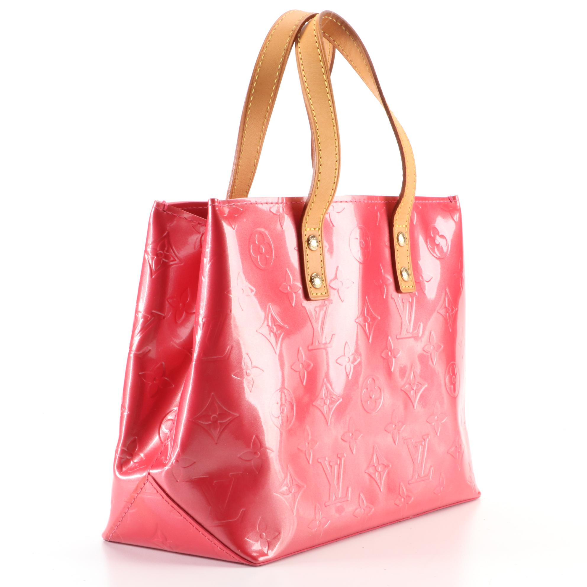 Louis Vuitton Reade PM Tote in Monogram Vernis and Vachetta Leather