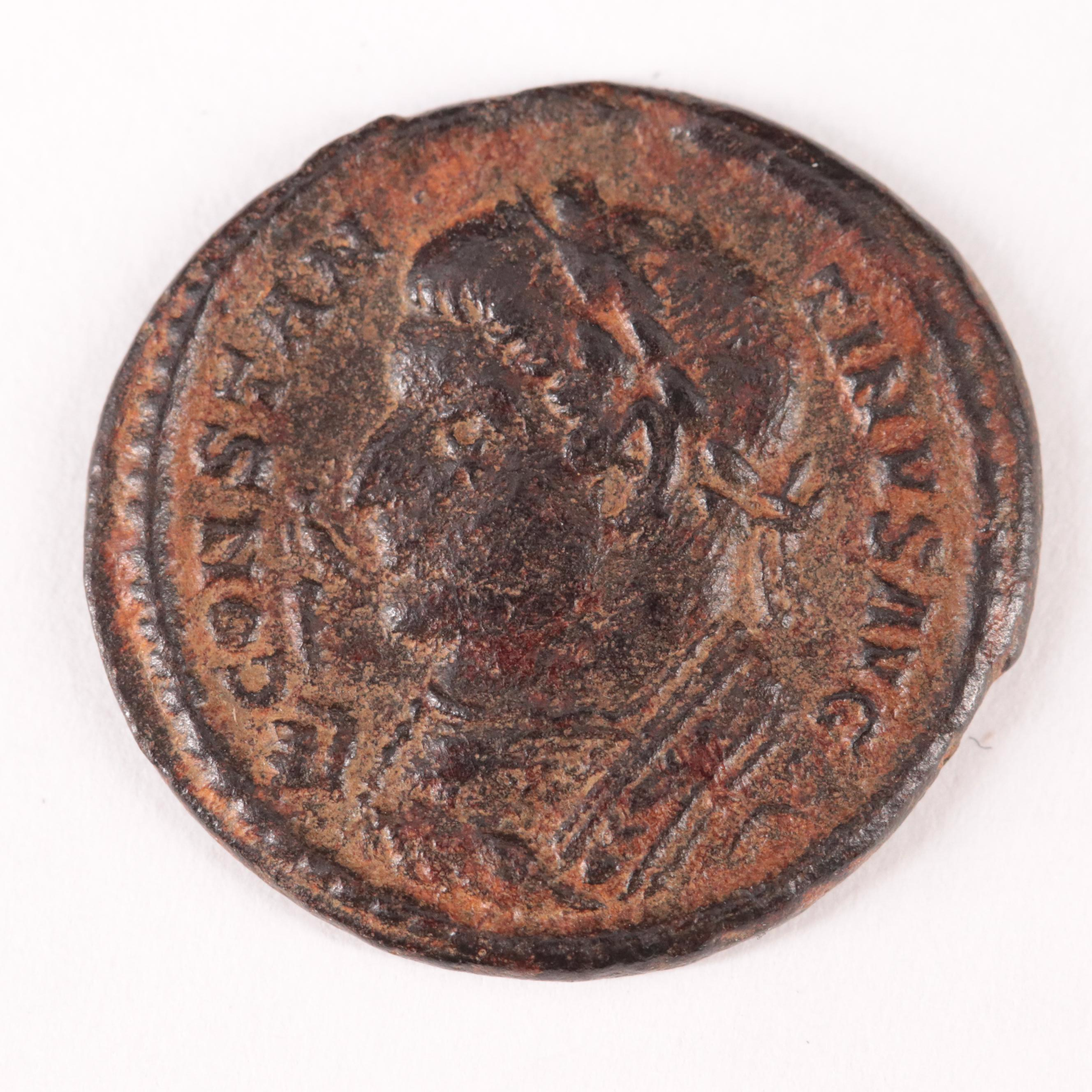 Ancient Roman Imperial Æ3 Coin of Constantine I, "The Great", ca. 307 AD