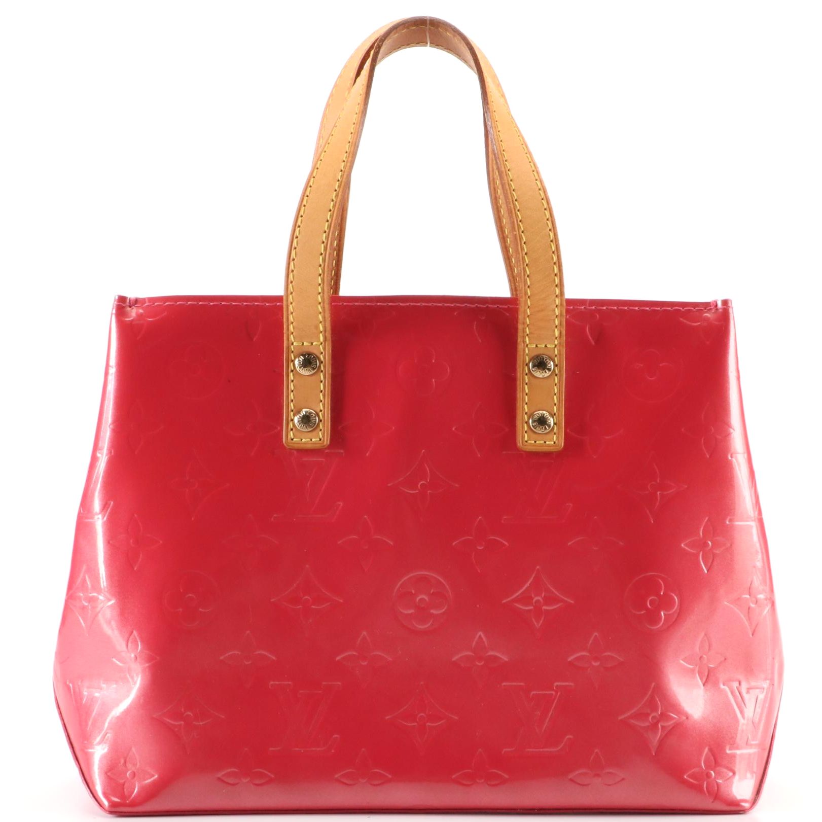 Louis Vuitton Reade PM Tote in Monogram Vernis and Vachetta Leather