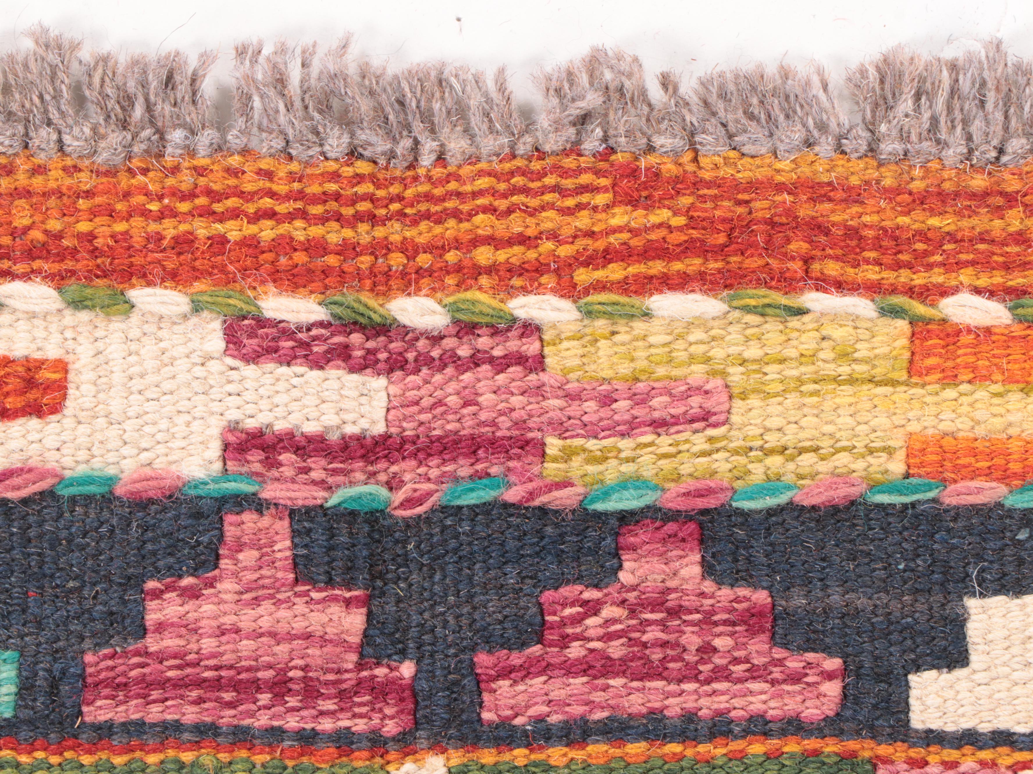 2'8 x 4'2 Handwoven Pakistani Kilim Accent Rug