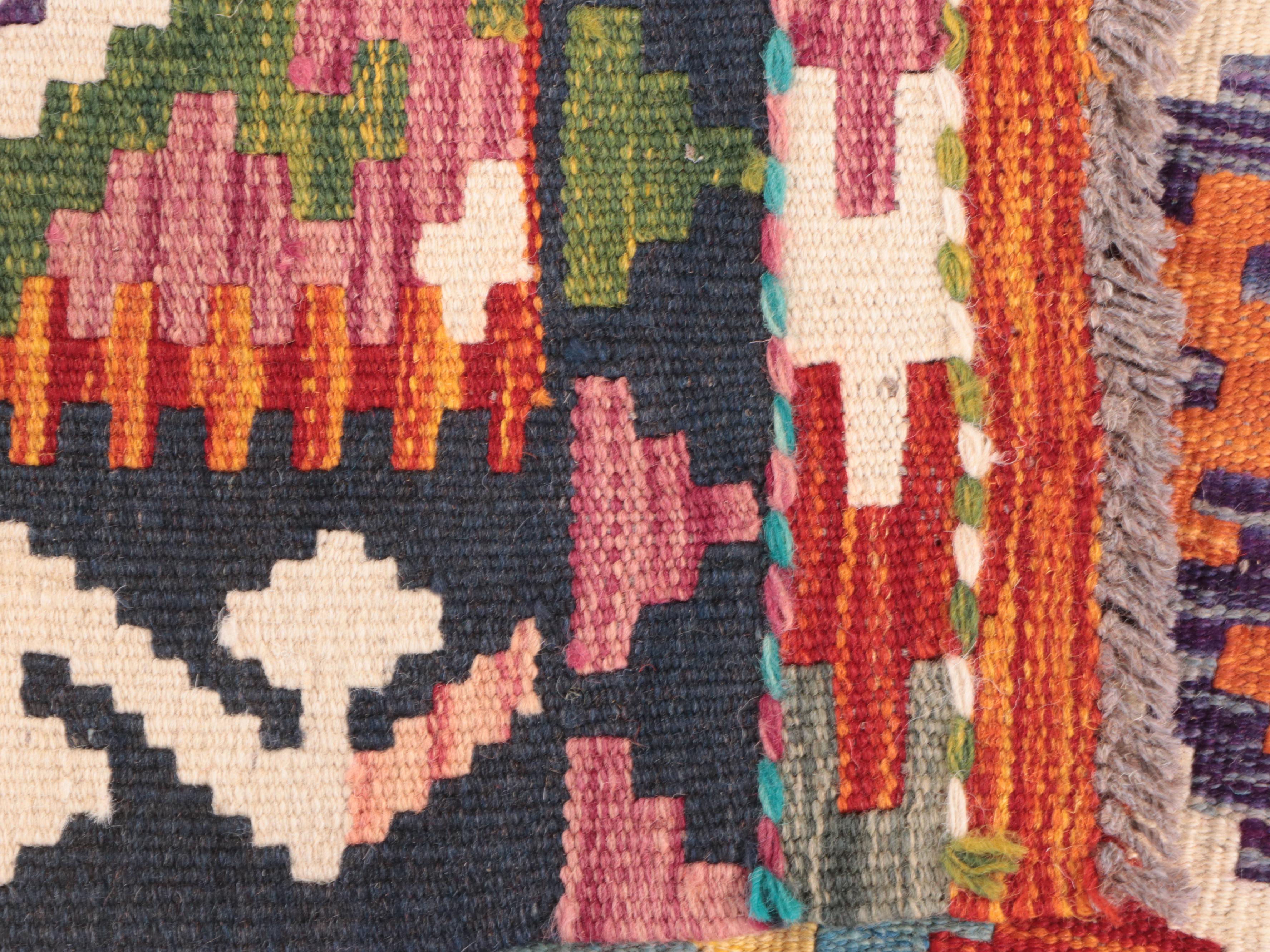 2'8 x 4'2 Handwoven Pakistani Kilim Accent Rug