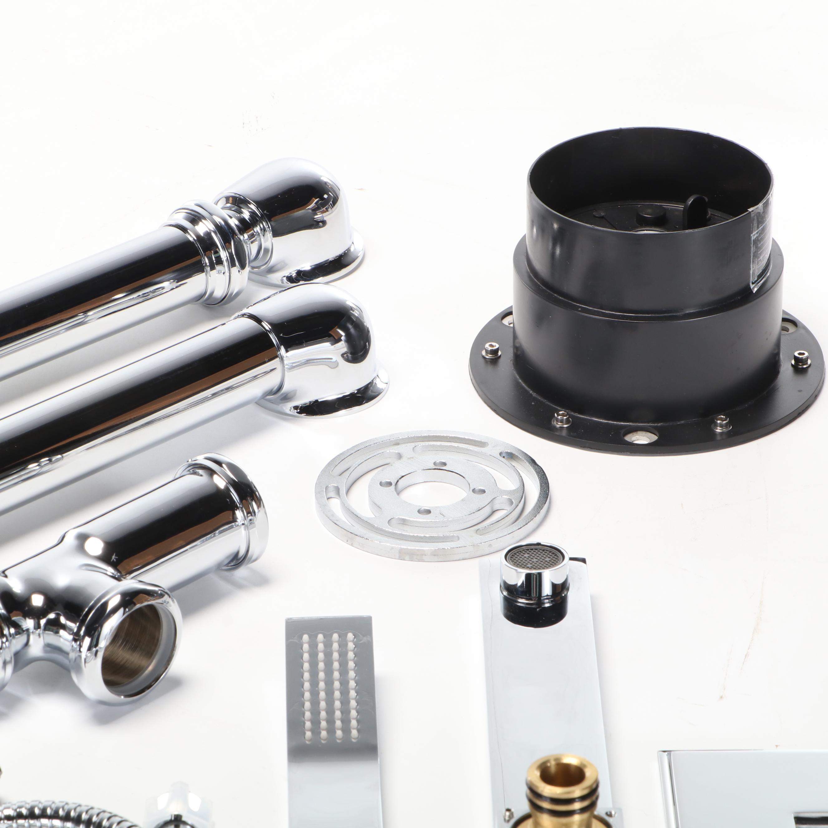 Chrome Freestanding Tub Faucet and Hand Shower