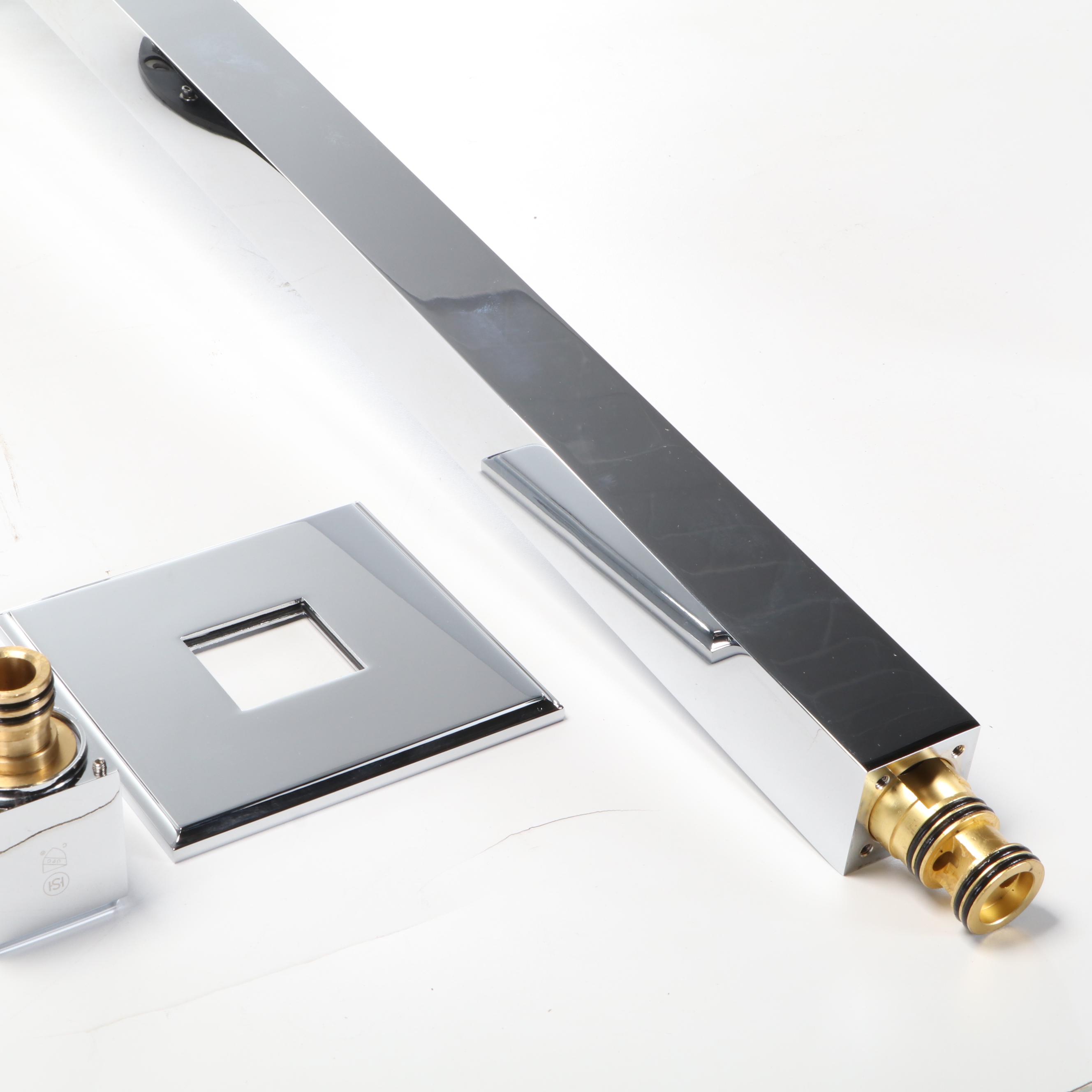 Chrome Freestanding Tub Faucet and Hand Shower