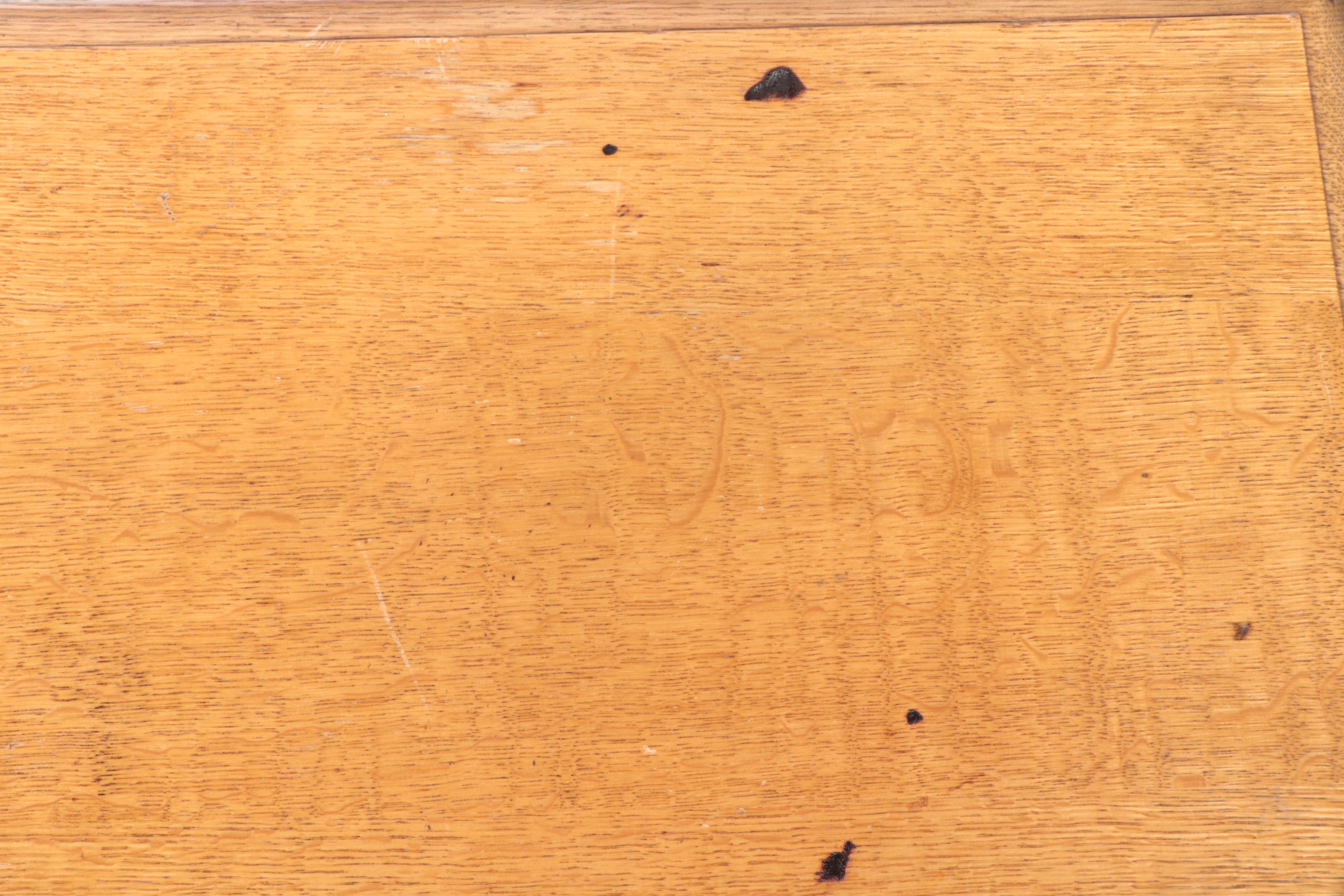 Late Victorian Oak Hall Table, Early 20th Century