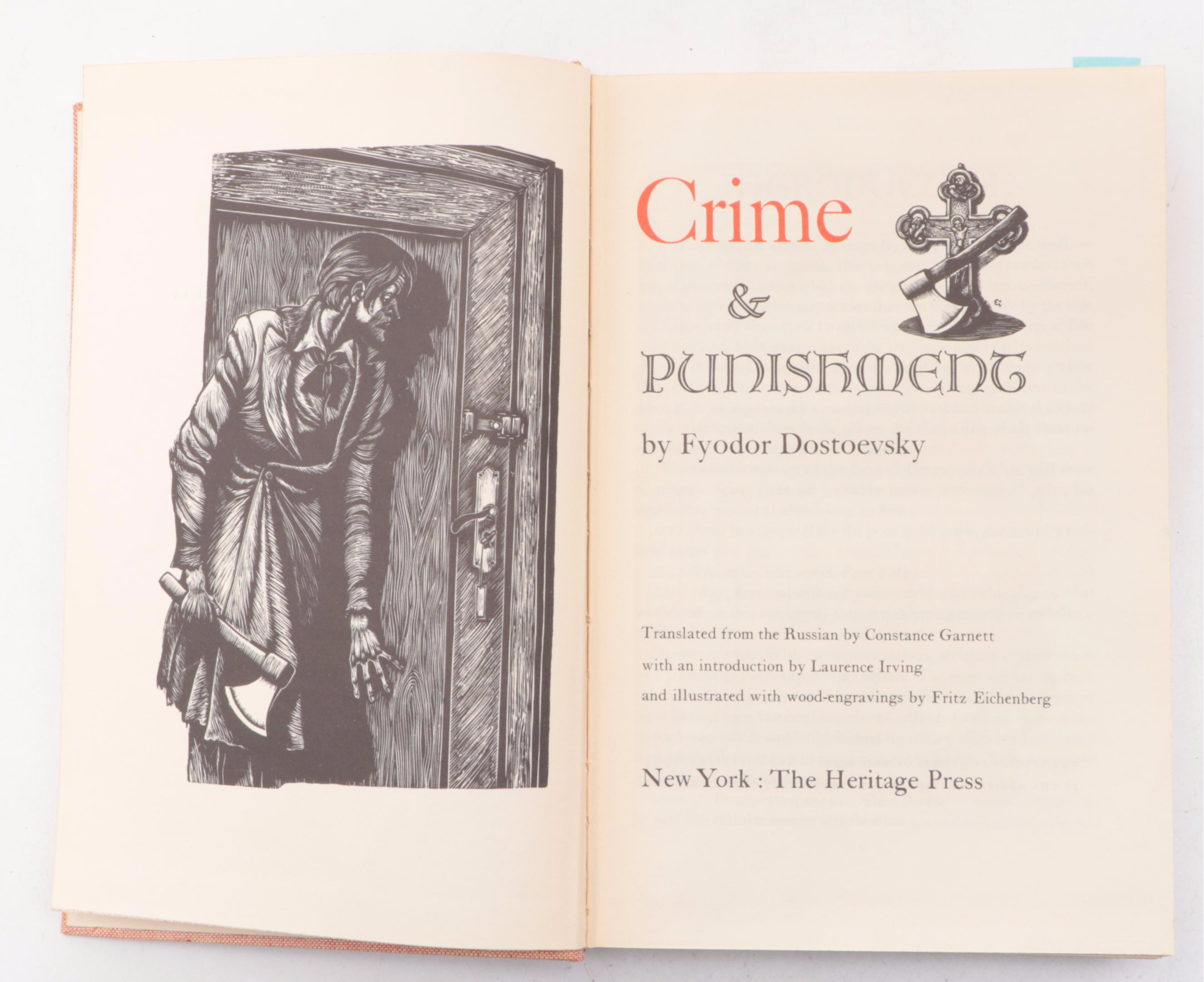 Fritz Eichenberg Illustrated "Crime and Punishment" by Fyodor Dostoevsky