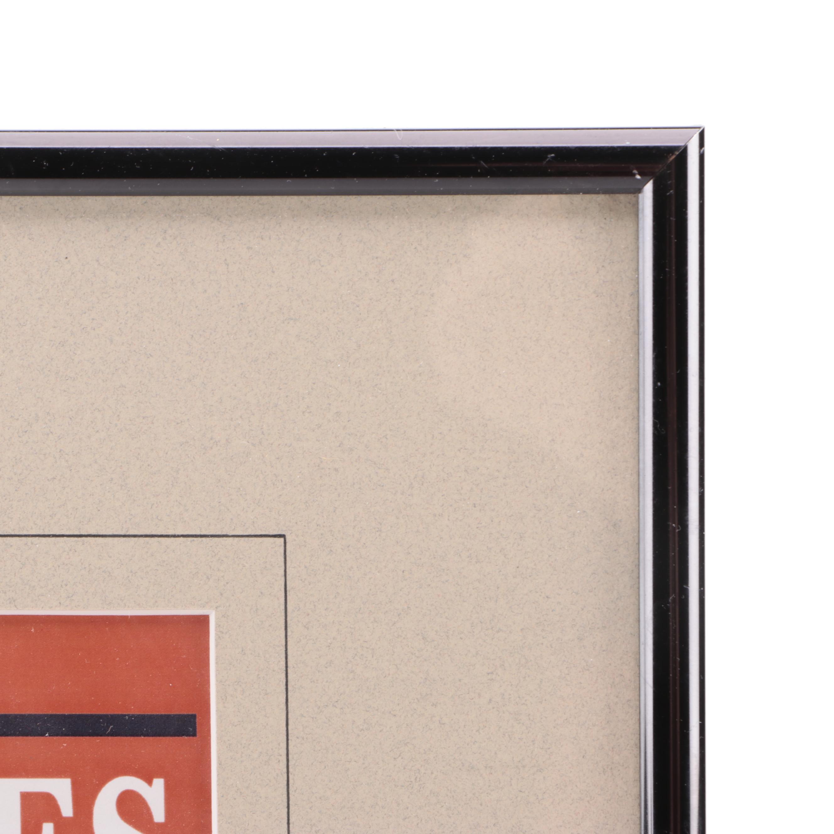 James Earl Jones Signed Martin Luther King Jr. Book Signing Promotional Poster