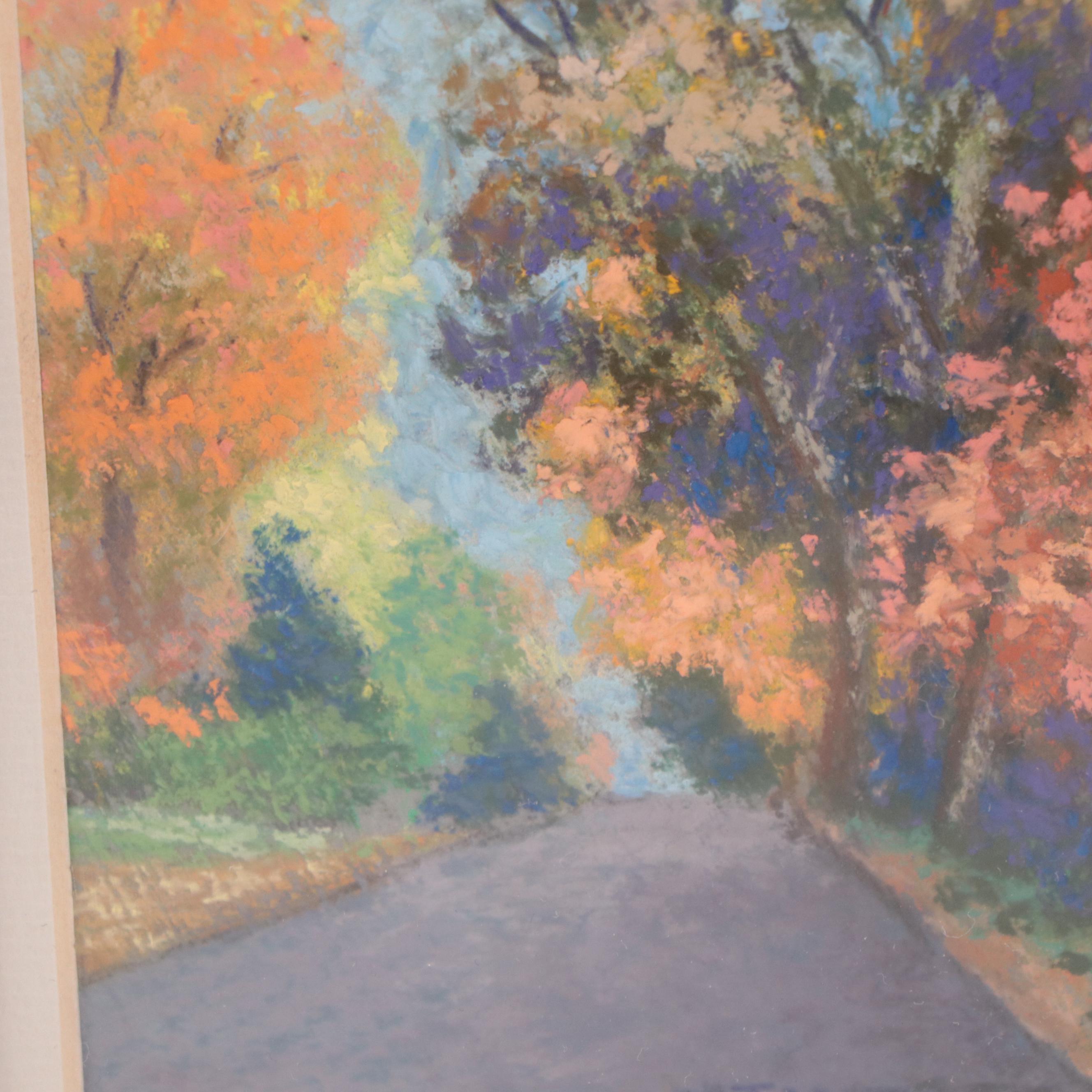 Mary Jean Weber Pastel Drawing "Nunner Road"