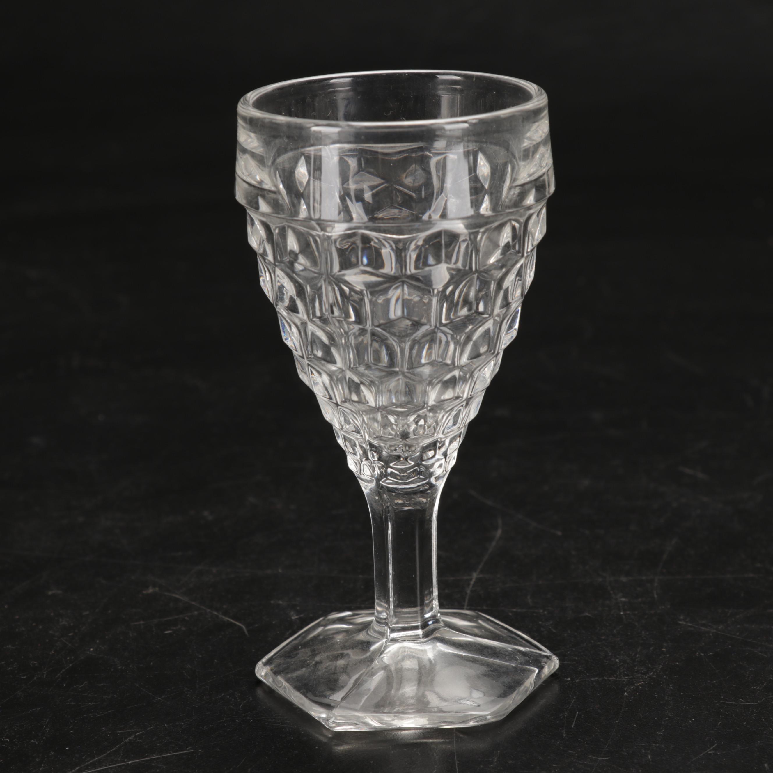 Fostoria "American Clear" Glass Serveware and Drinkware, Early to Mid 20th C.