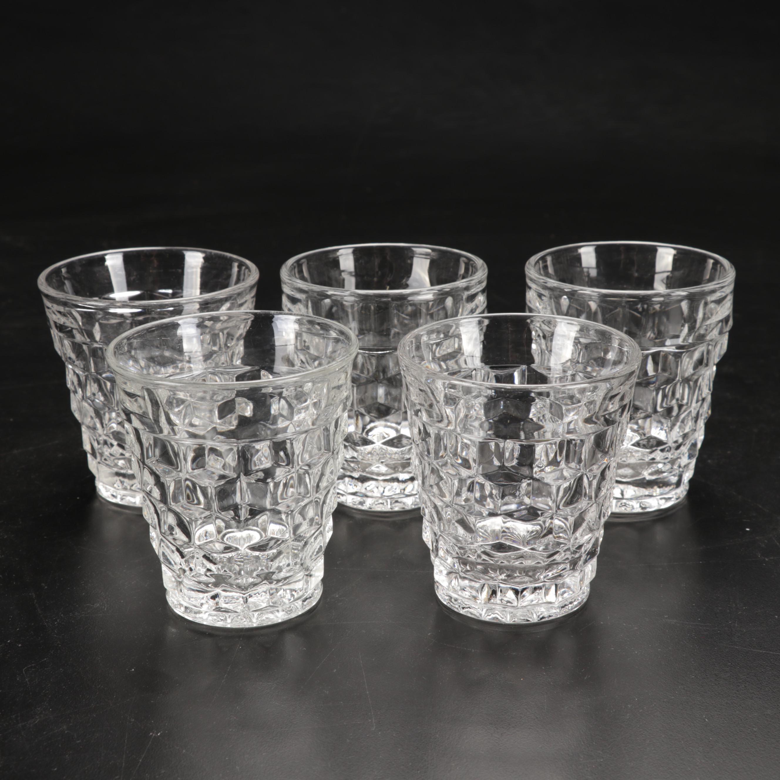 Fostoria "American Clear" Glass Serveware and Drinkware, Early to Mid 20th C.