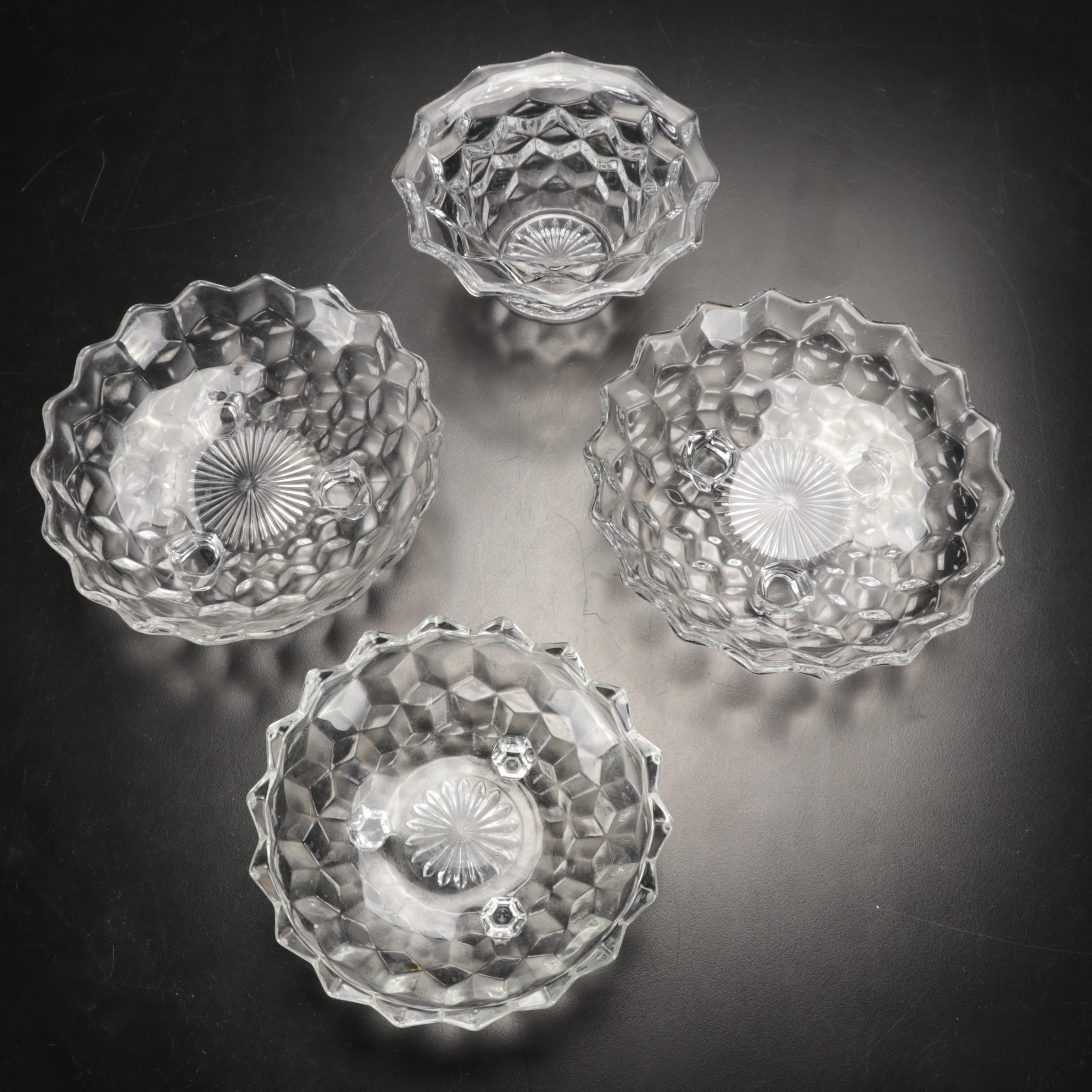 Fostoria "American Clear" Glass Serveware and Drinkware, Early to Mid 20th C.