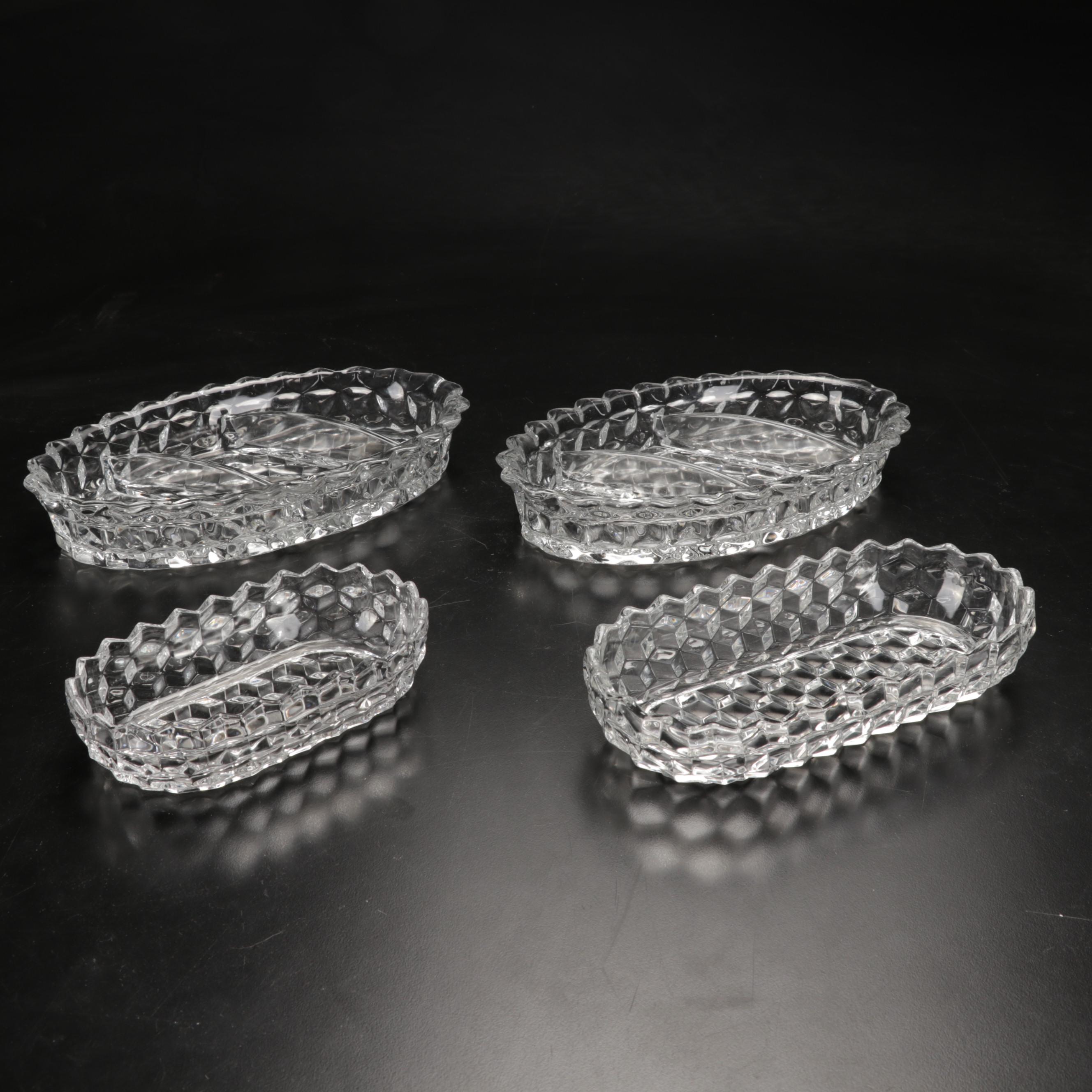 Fostoria "American Clear" Glass Serveware and Drinkware, Early to Mid 20th C.