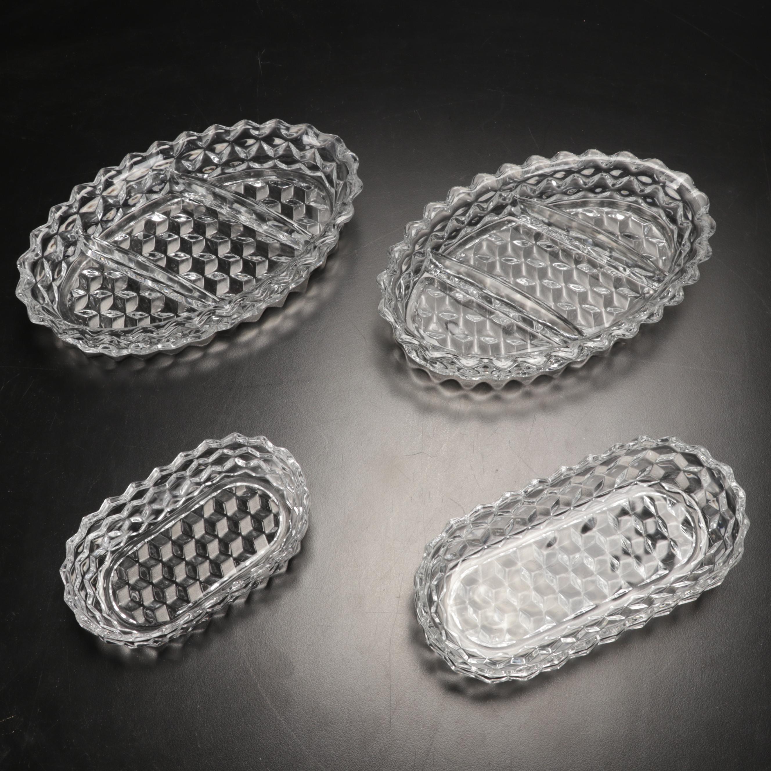 Fostoria "American Clear" Glass Serveware and Drinkware, Early to Mid 20th C.