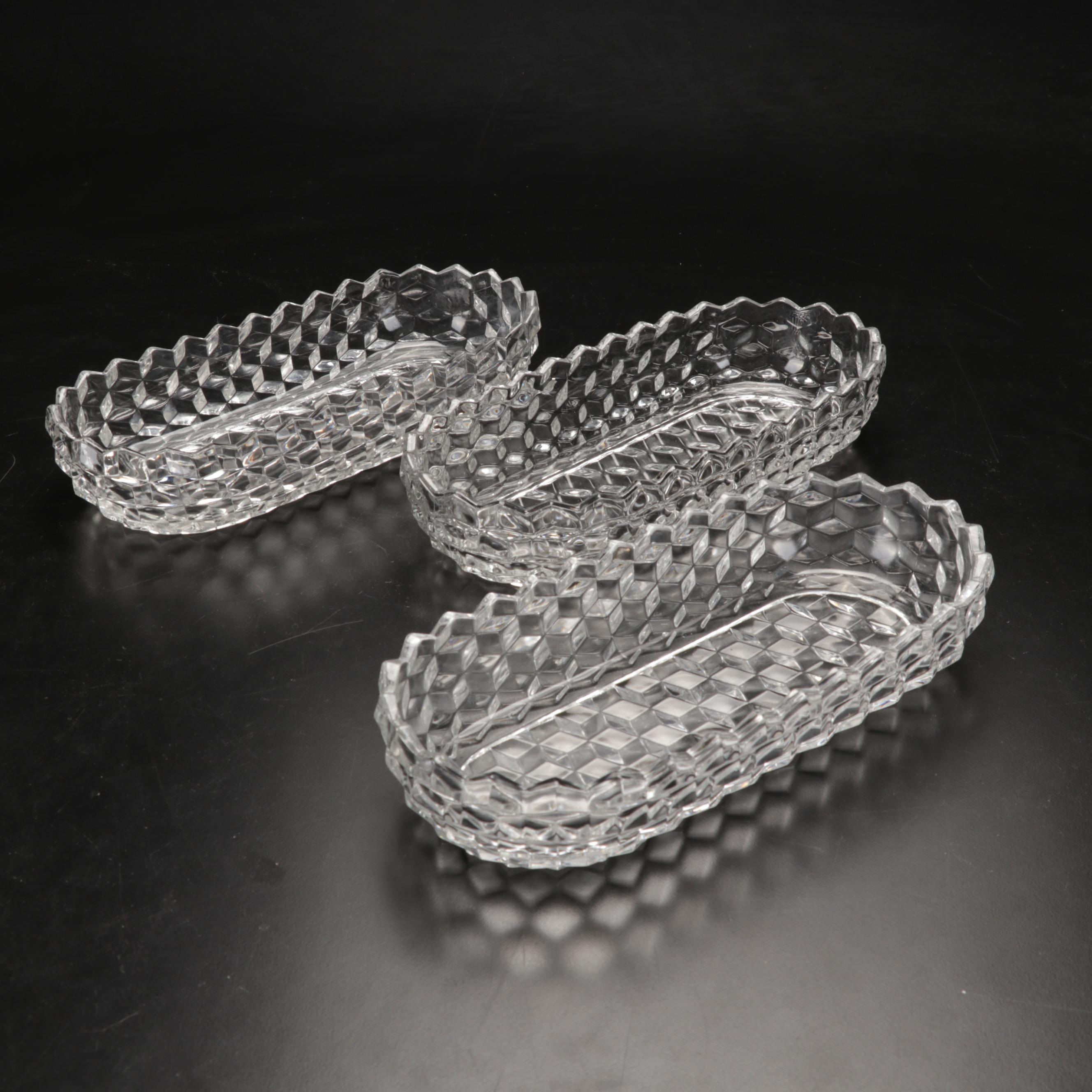 Fostoria "American Clear" Glass Serveware and Drinkware, Early to Mid 20th C.