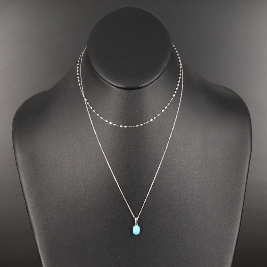 Pairing of 10K Necklaces Including Turquoise