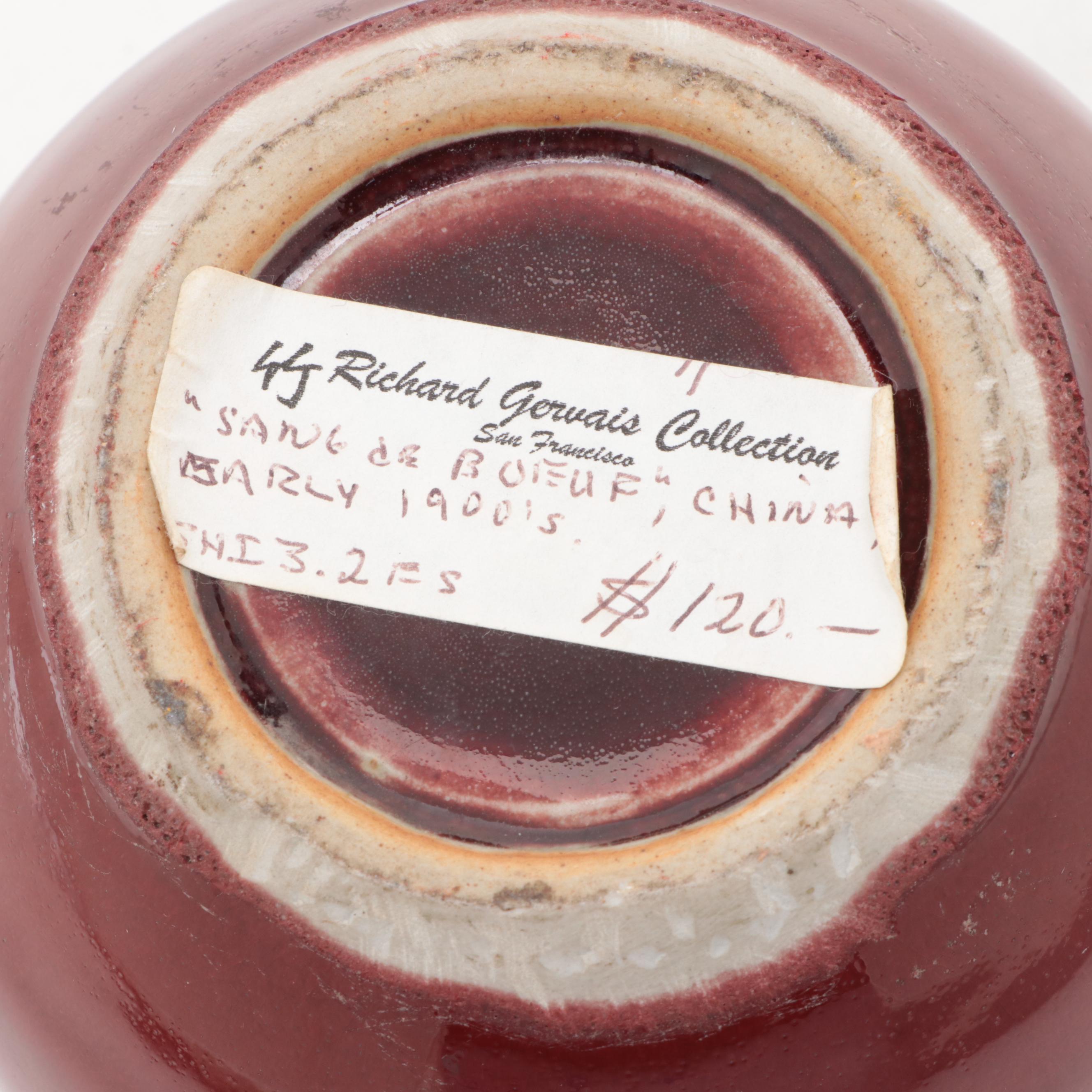 Chinese Sang de Boeuf Vase, Early 20th Century